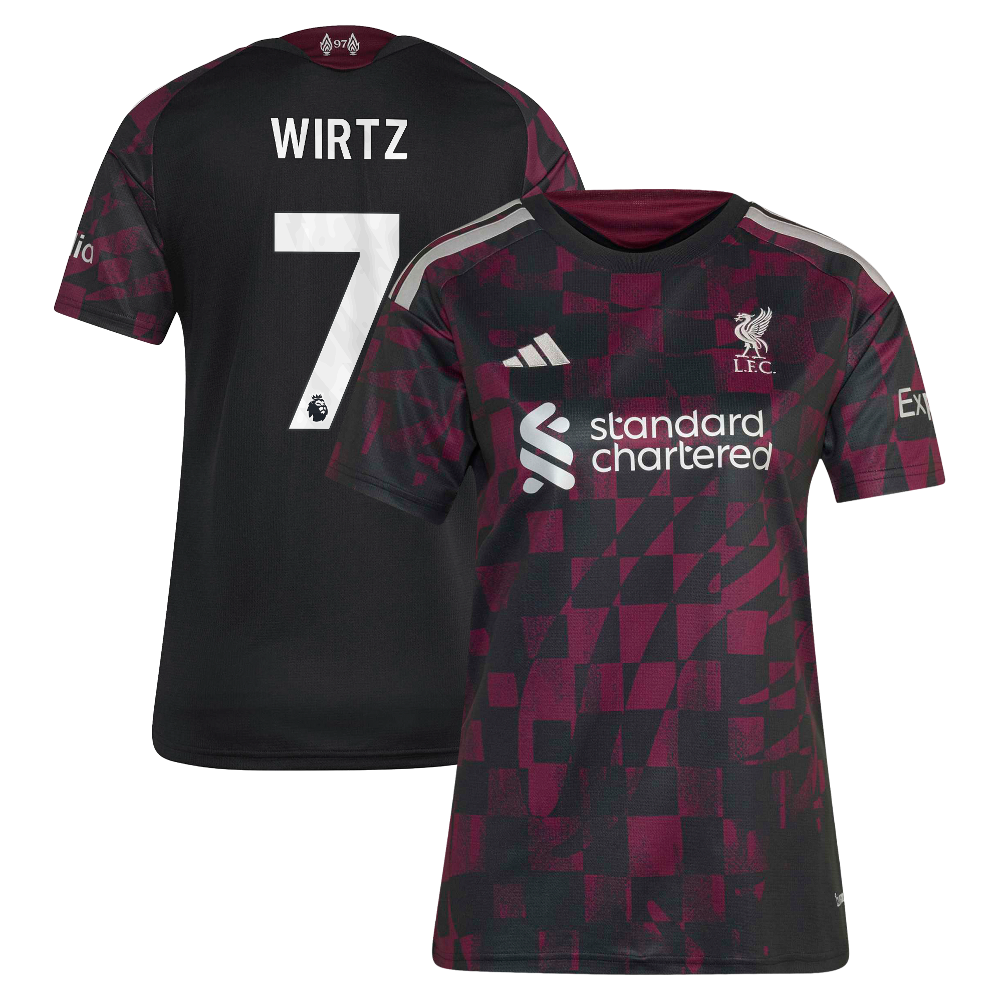 Liverpool adidas Third Shirt 2026-27 - Womens with Wirtz 7 printing