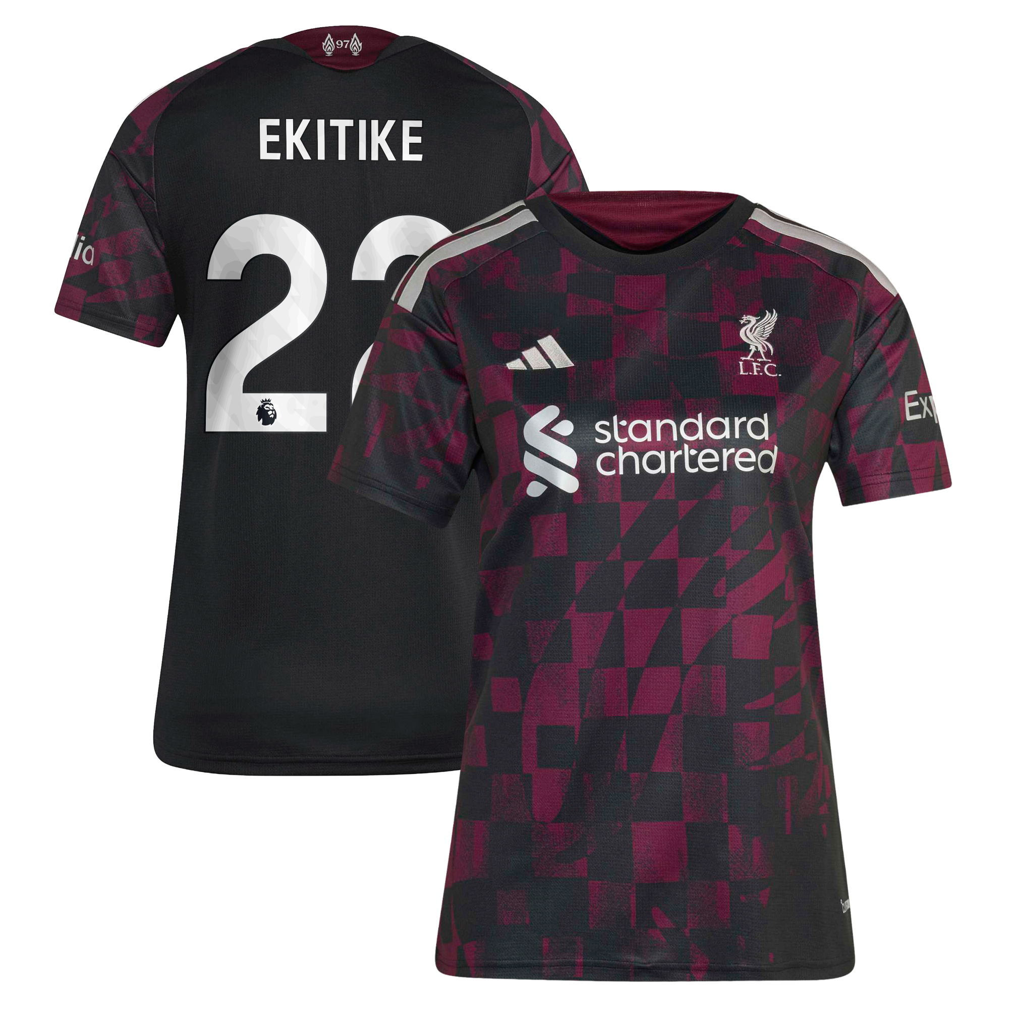 Liverpool adidas Third Shirt 2026-27 - Womens with Ekitike 22 printing