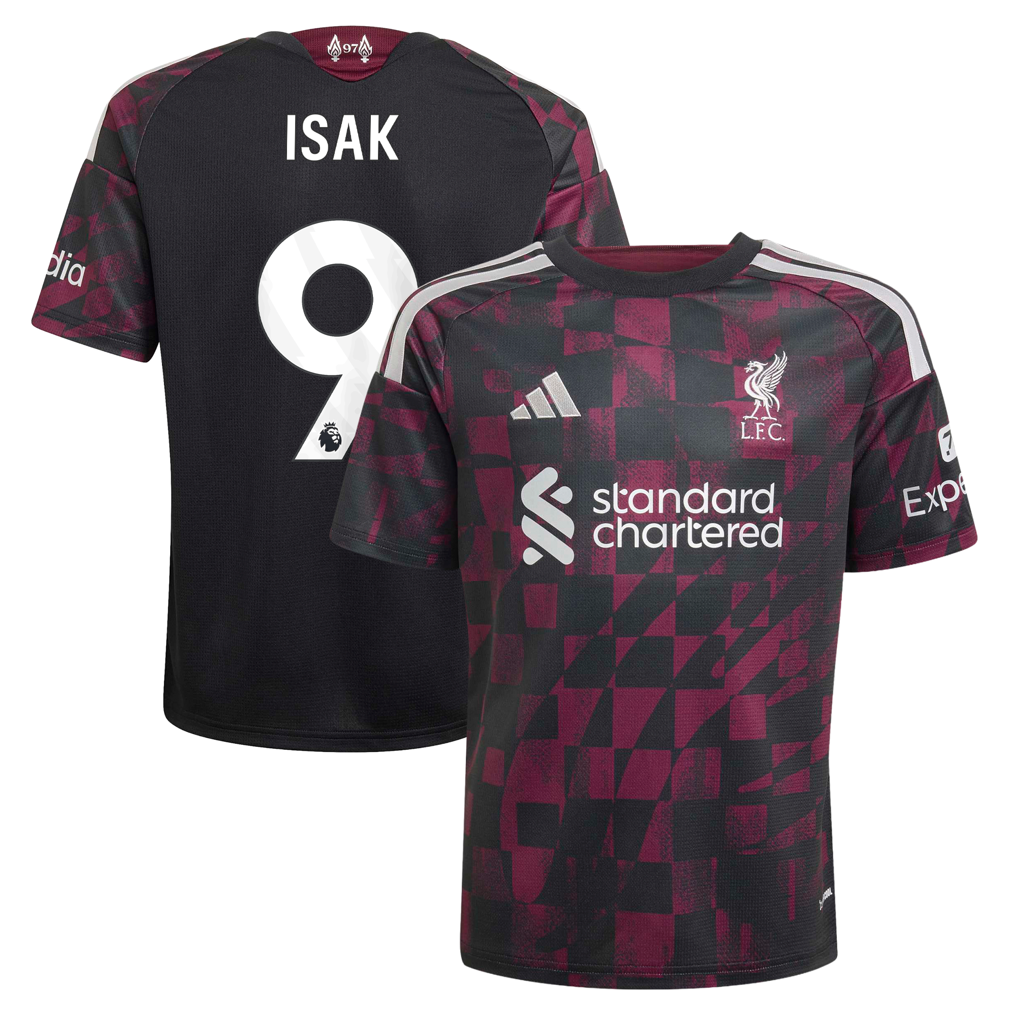 Liverpool adidas Third Shirt 2026-27 - Kids with Isak 9 printing