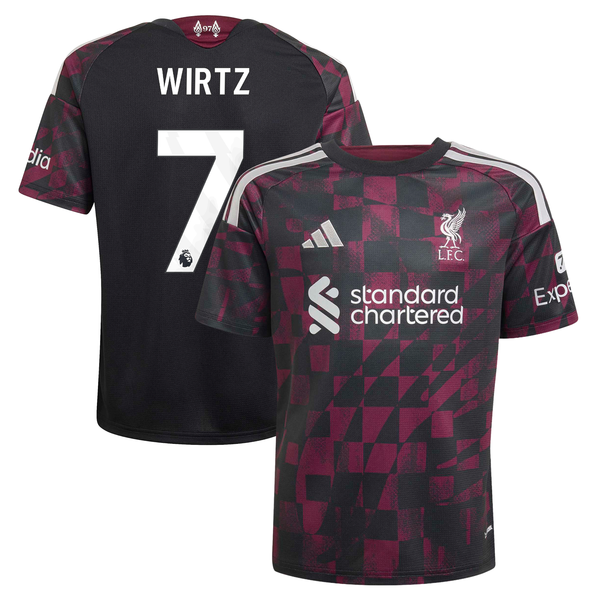 Liverpool adidas Third Shirt 2026-27 - Kids with Wirtz 7 printing
