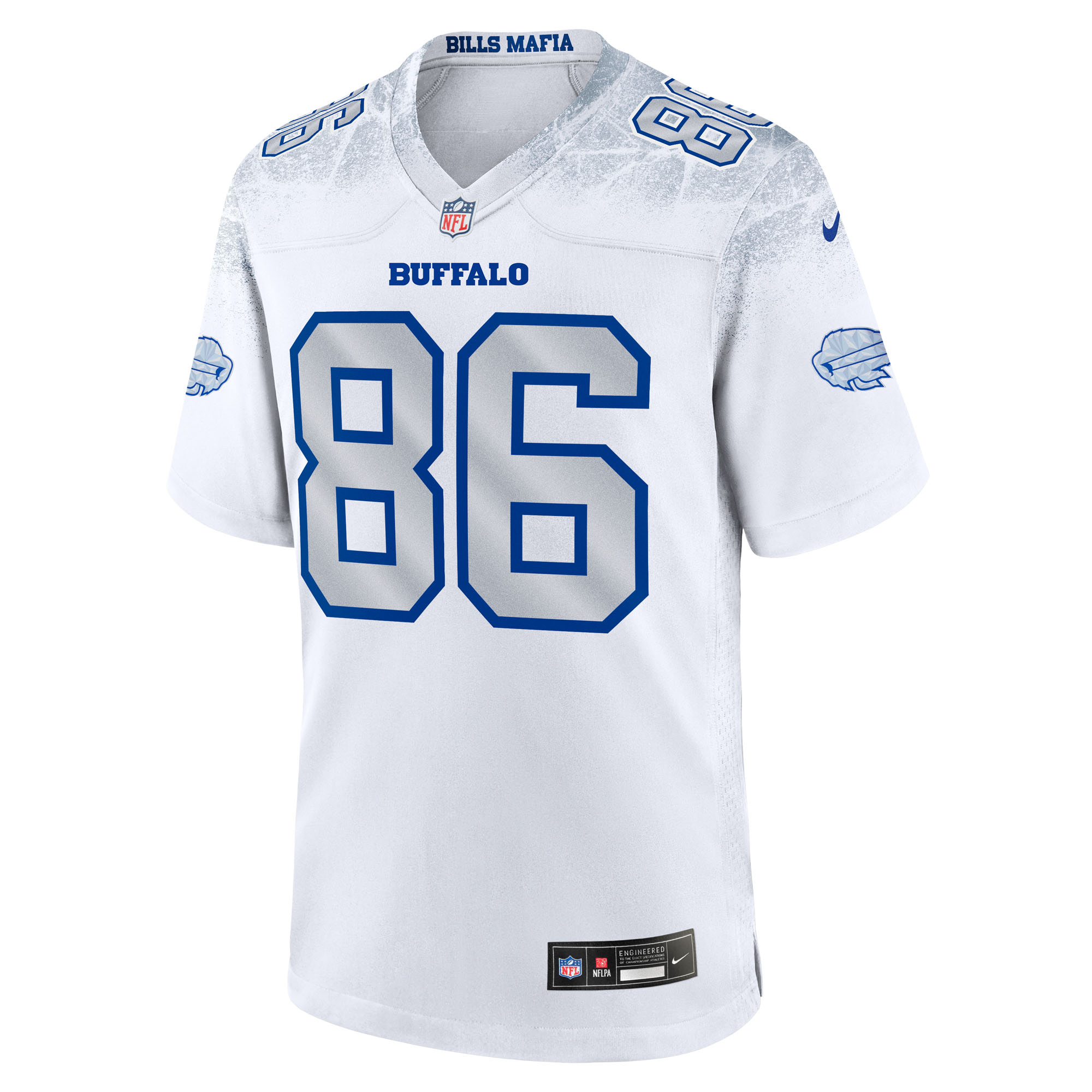Buffalo Bills Nike 2025 Rivalries Game Jersey - White - Dalton Kincaid - Mens, , rebel_hi-res