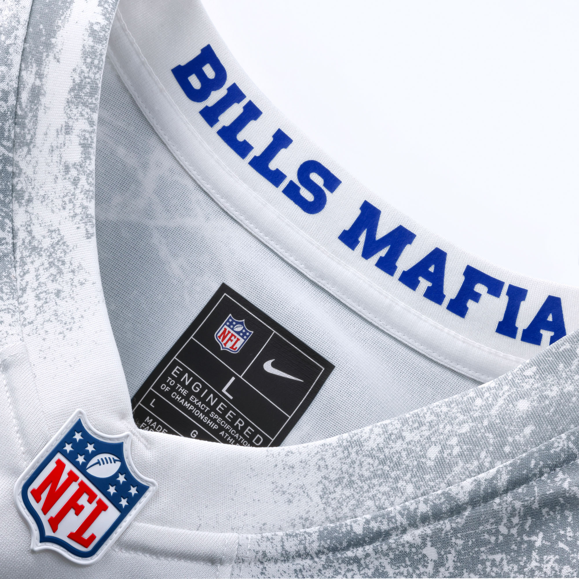 Buffalo Bills Nike 2025 Rivalries Game Jersey - White - Dalton Kincaid - Mens, , rebel_hi-res