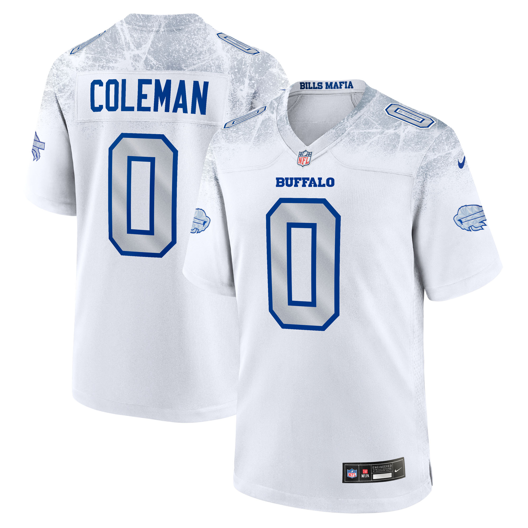 Buffalo Bills Nike 2025 Rivalries Game Jersey - White - Keon Coleman - Mens, , rebel_hi-res