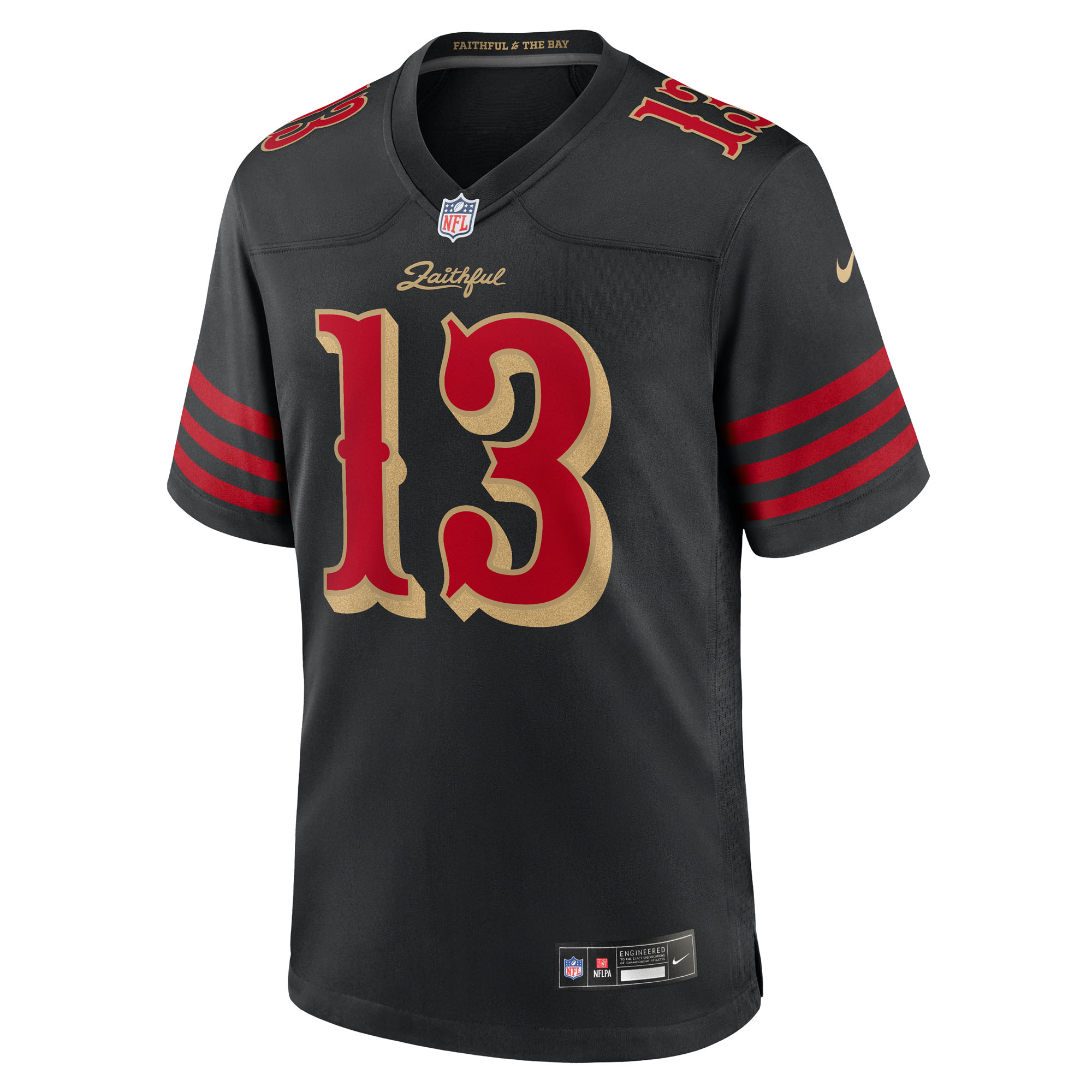 San Francisco 49ers Nike 2025 Rivalries Game Jersey - Black - Brock Purdy - Mens, , rebel_hi-res
