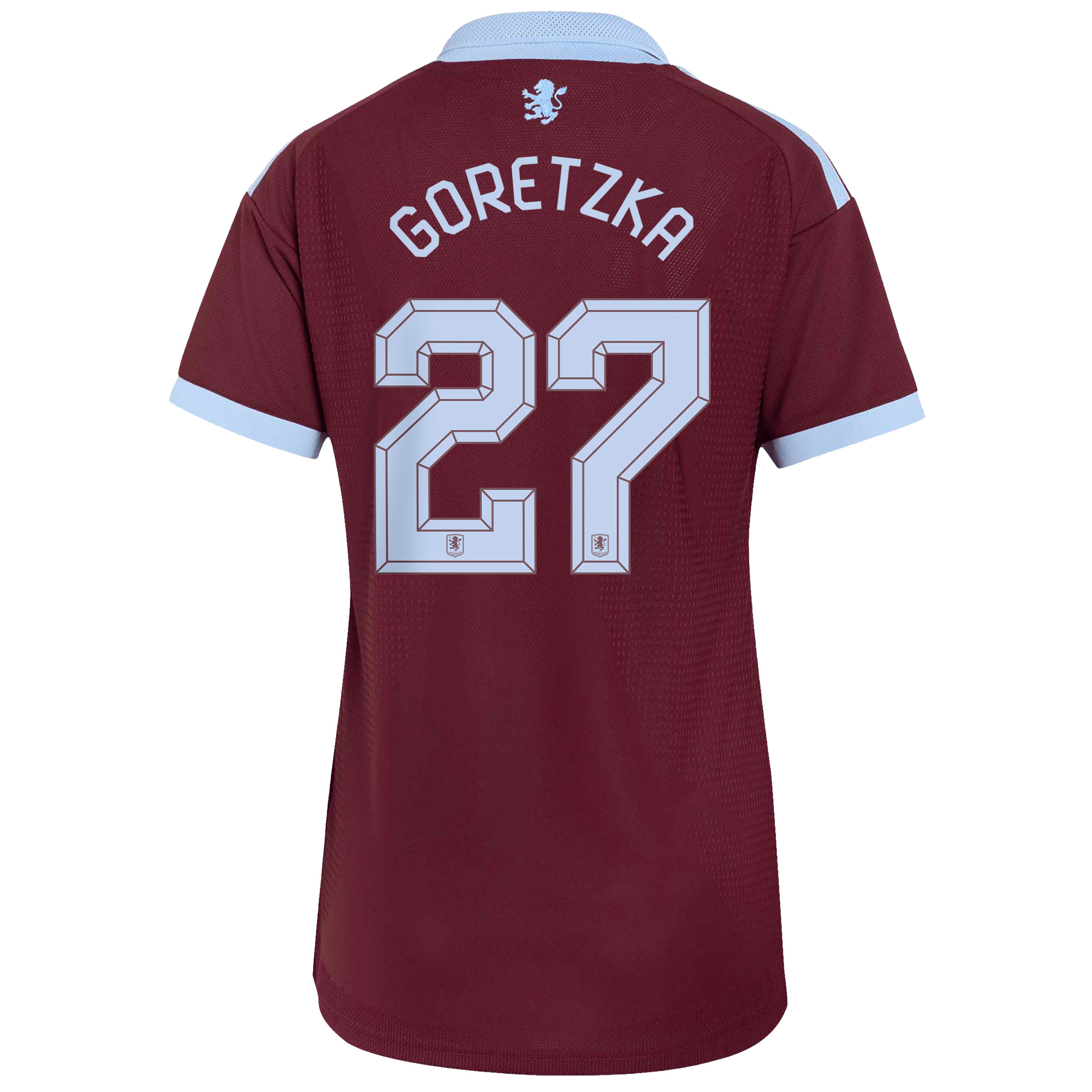 Aston Villa adidas Home Authentic Shirt 2026-27 - Womens with Goretzka 27 Cup printing, , rebel_hi-res
