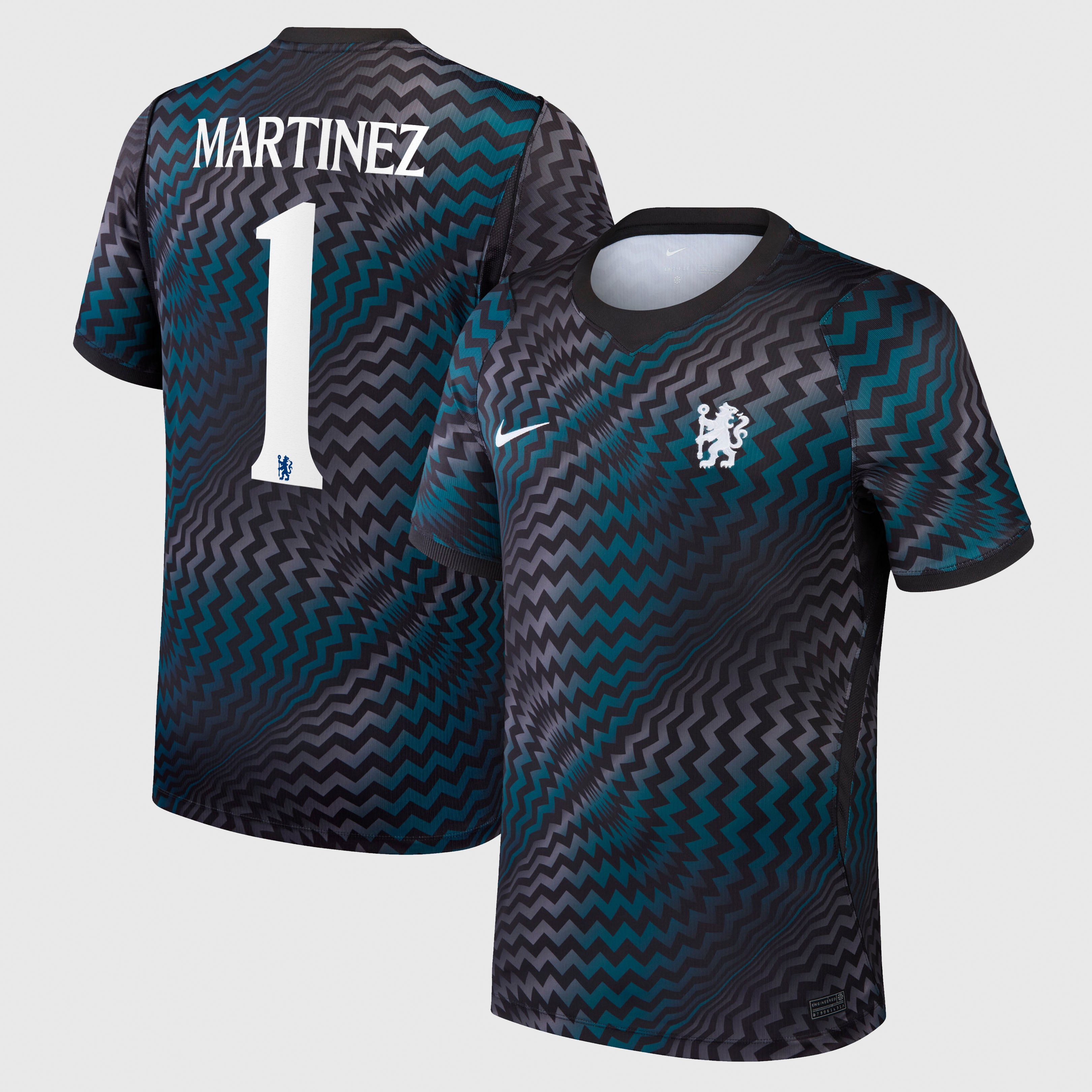 Chelsea Cup Nike Goalkeeper Stadium Shirt 2026-27 with Martinez 1 Cup printing, , rebel_hi-res