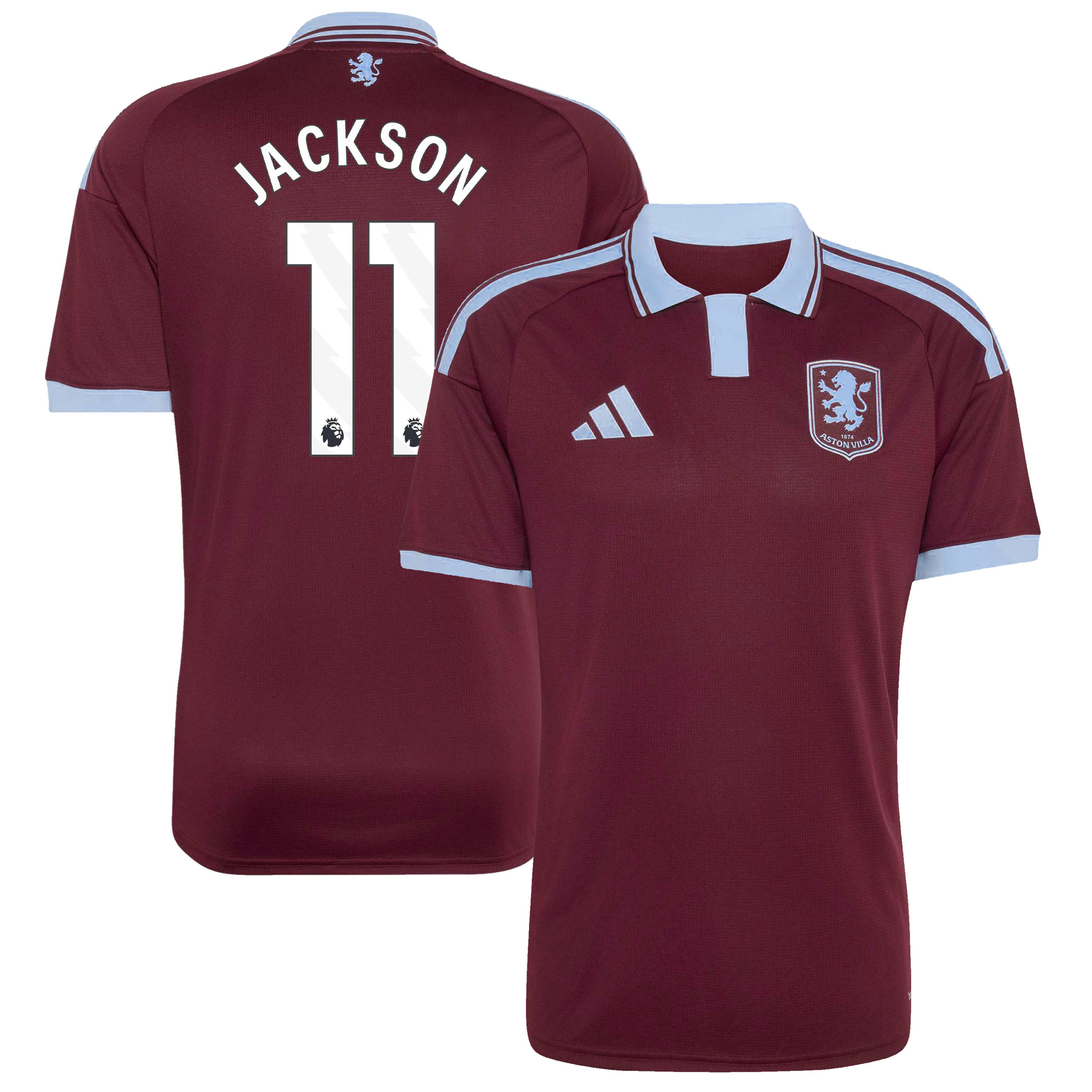 Aston Villa adidas Home Shirt 2026-27 with Jackson 11 printing, , rebel_hi-res