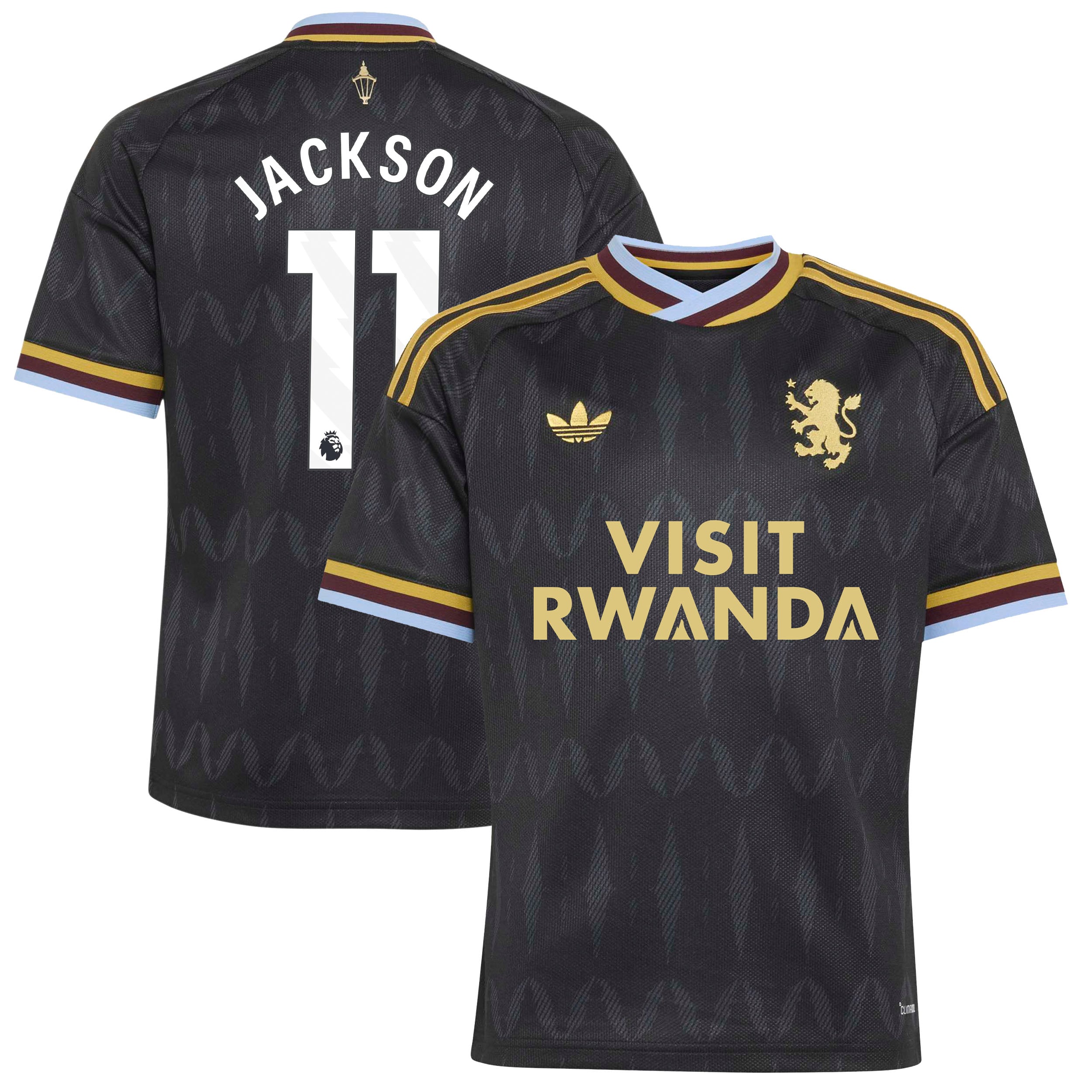 Aston Villa adidas Away Shirt 2026-27 - Kids with Jackson 11 printing