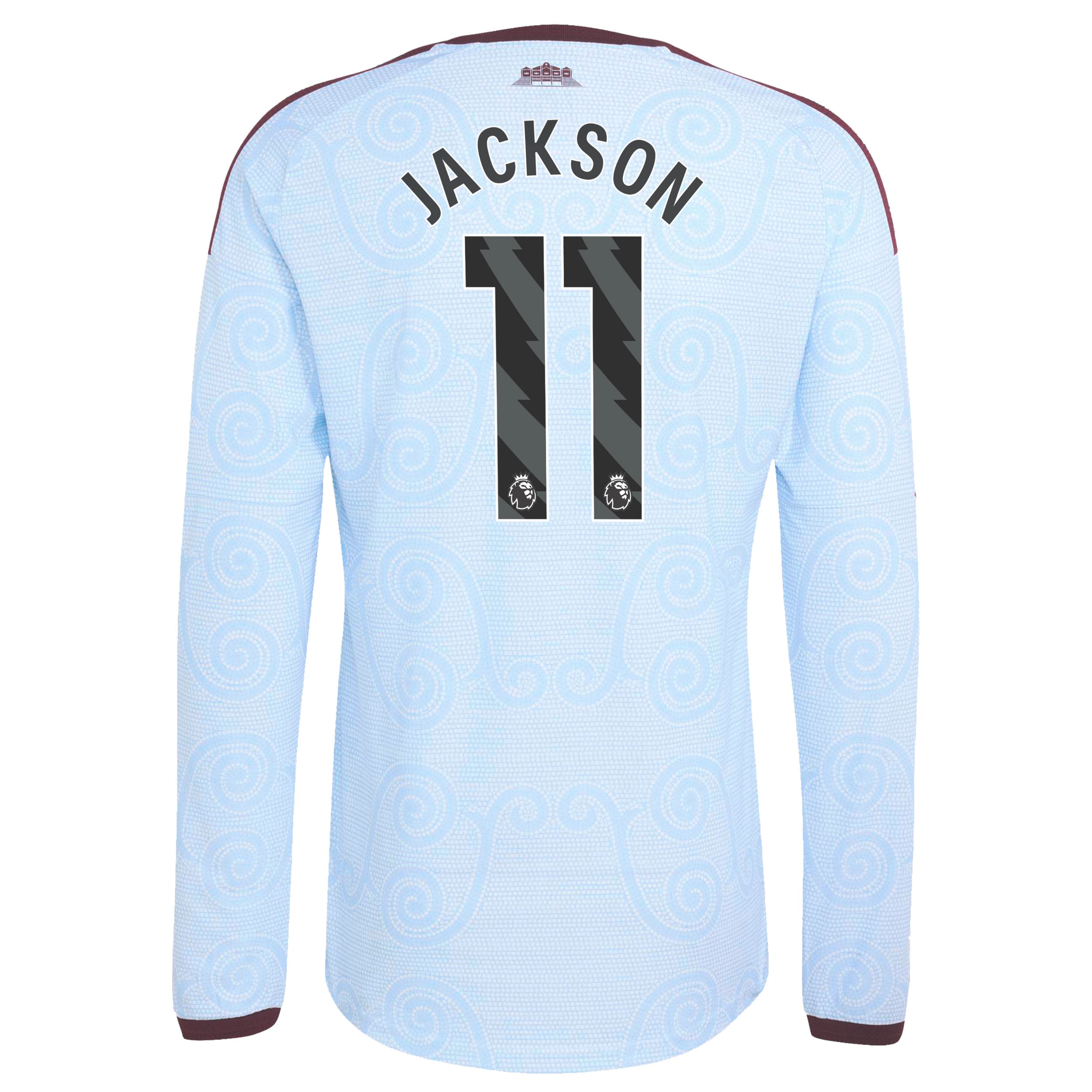 Aston Villa adidas Third Authentic Shirt 2026-27 - Long Sleeve with Jackson 11 printing, , rebel_hi-res
