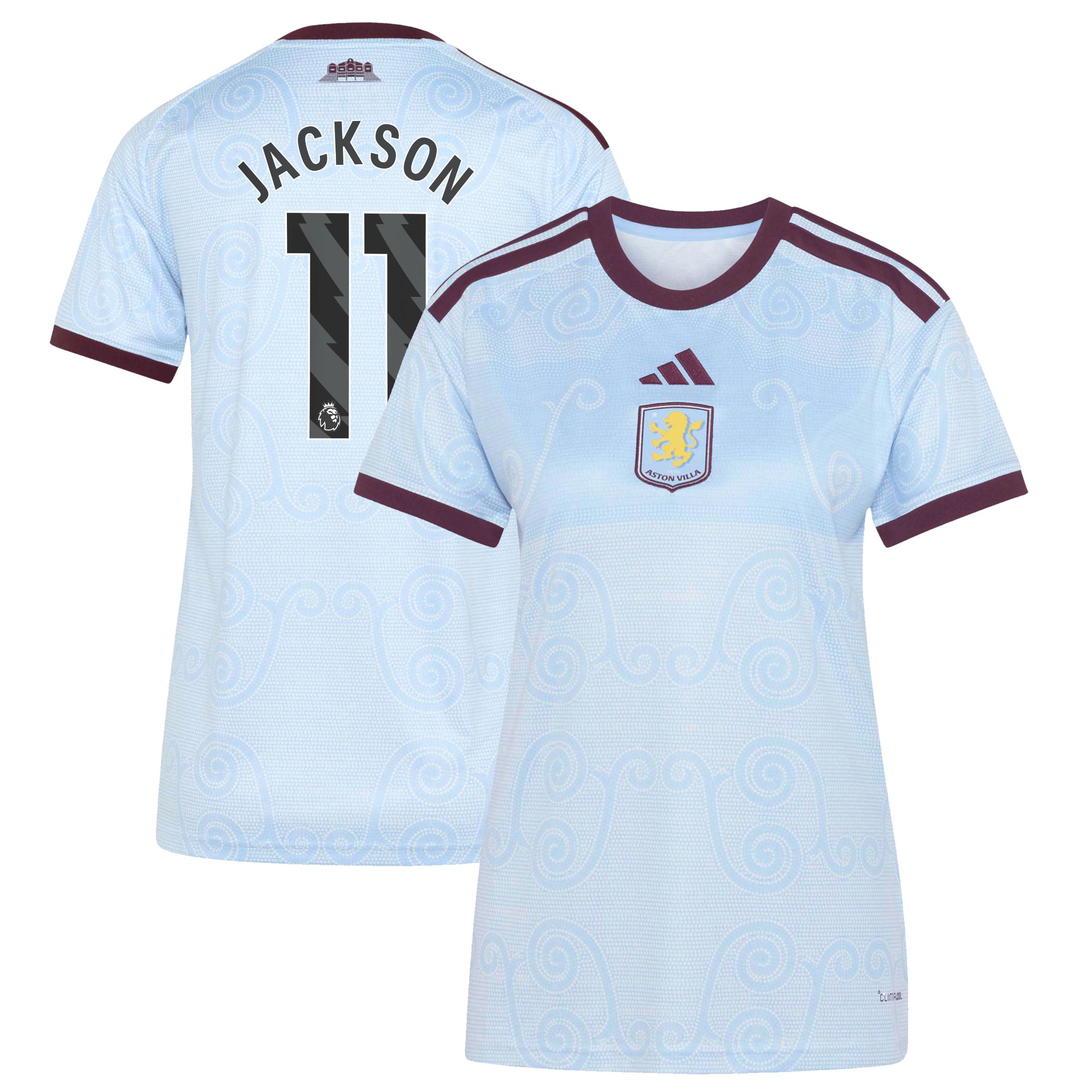 Aston Villa adidas Third Shirt 2026-27 - Womens with Jackson 11 printing
