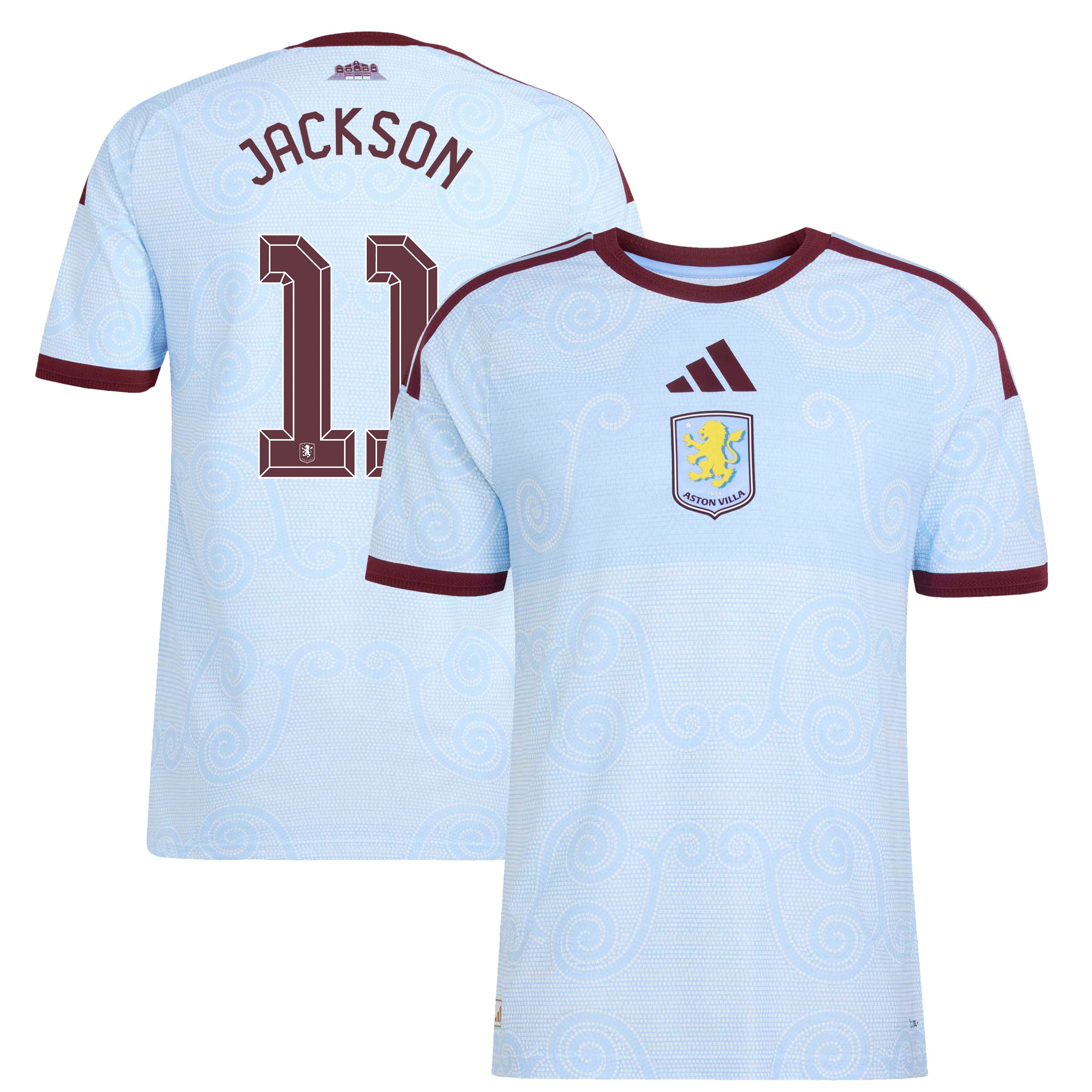 Aston Villa adidas Third Authentic Shirt 2026-27 with Jackson 11 Cup printing, , rebel_hi-res