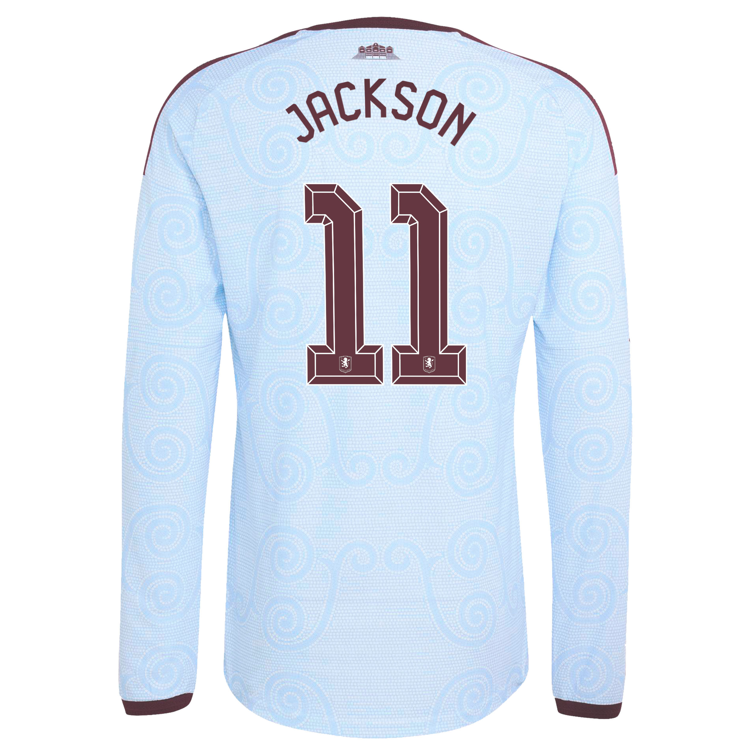 Aston Villa adidas Third Authentic Shirt 2026-27 - Long Sleeve with Jackson 11 Cup printing, , rebel_hi-res
