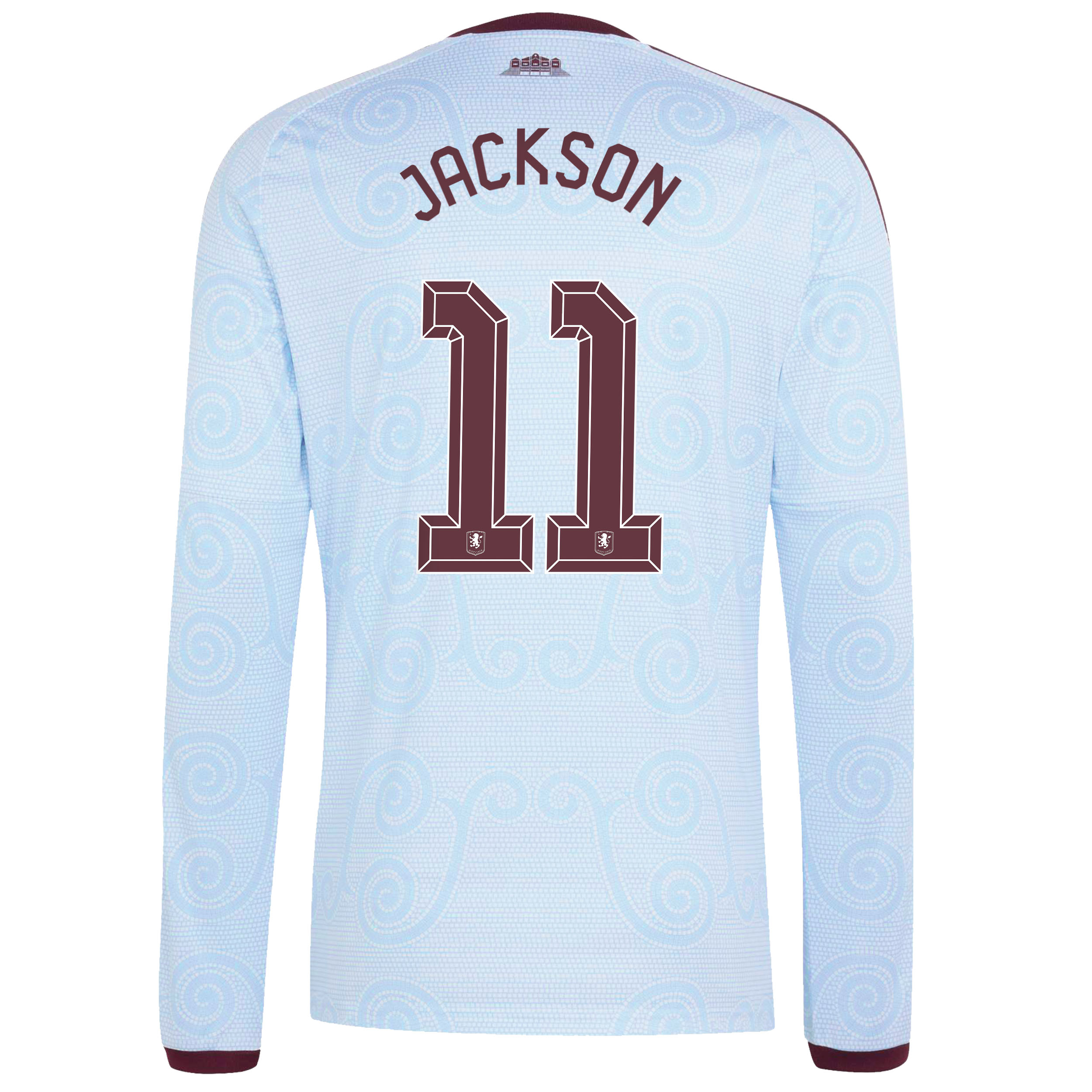 Aston Villa adidas Third Shirt 2026-27 - Long Sleeve with Jackson 11 Cup printing, , rebel_hi-res