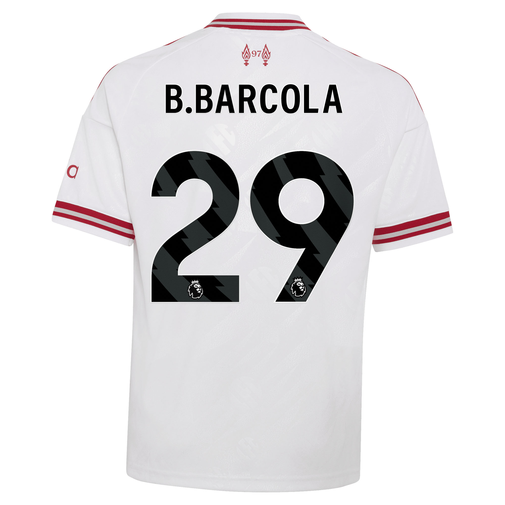 Liverpool adidas Away Shirt 2026-27 - Kids with B.Barcola 29 printing, , rebel_hi-res