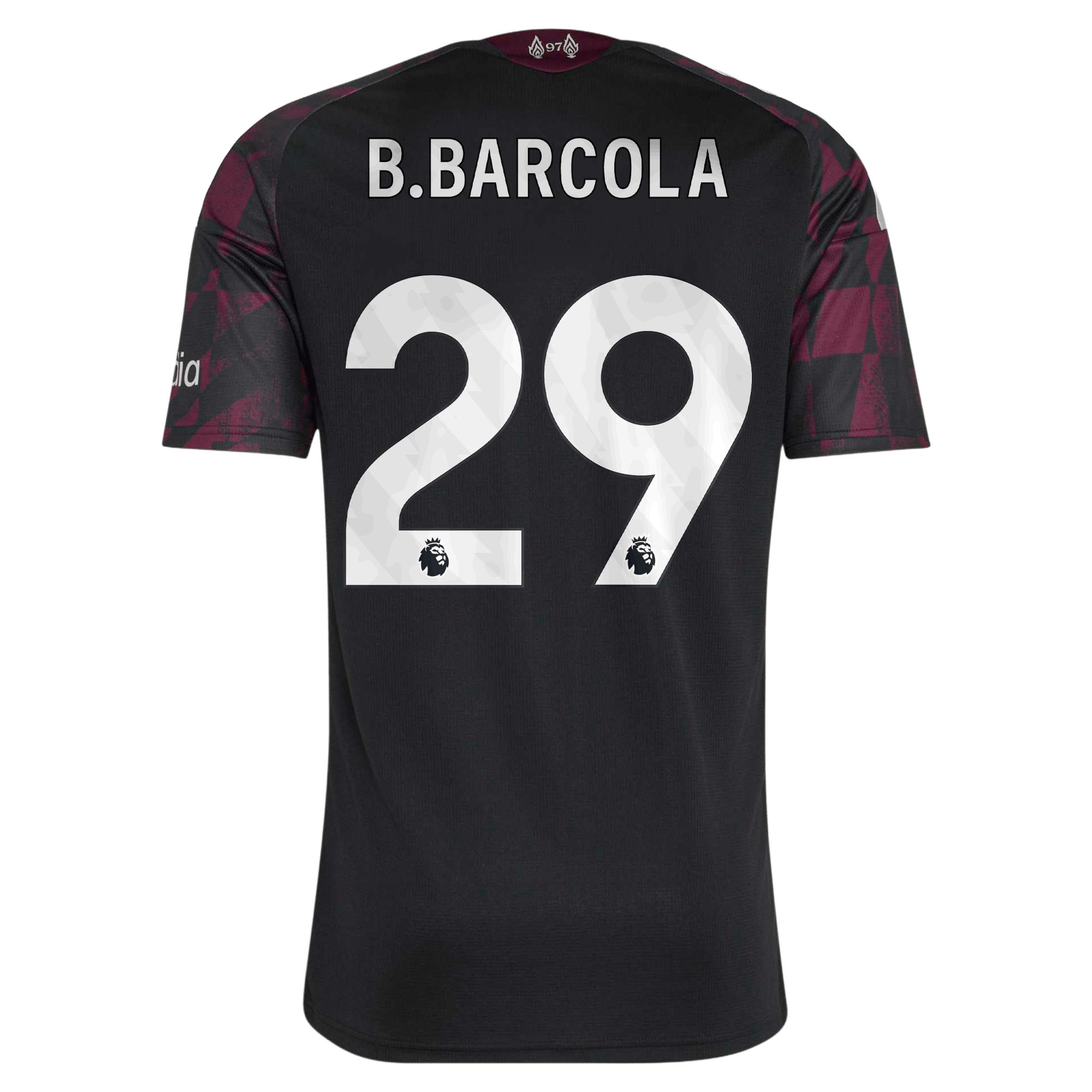 Liverpool adidas Third Shirt 2026-27 with B.Barcola 29 printing, , rebel_hi-res