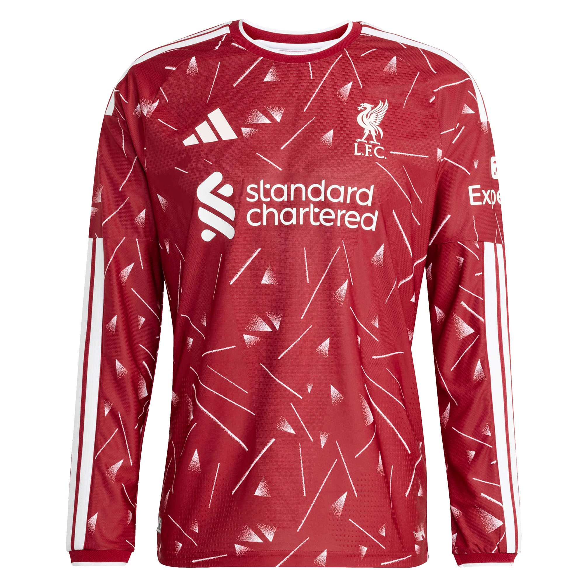 Liverpool adidas Home Authentic Shirt 2026-27 - Long Sleeve with B.Barcola 29 printing, , rebel_hi-res