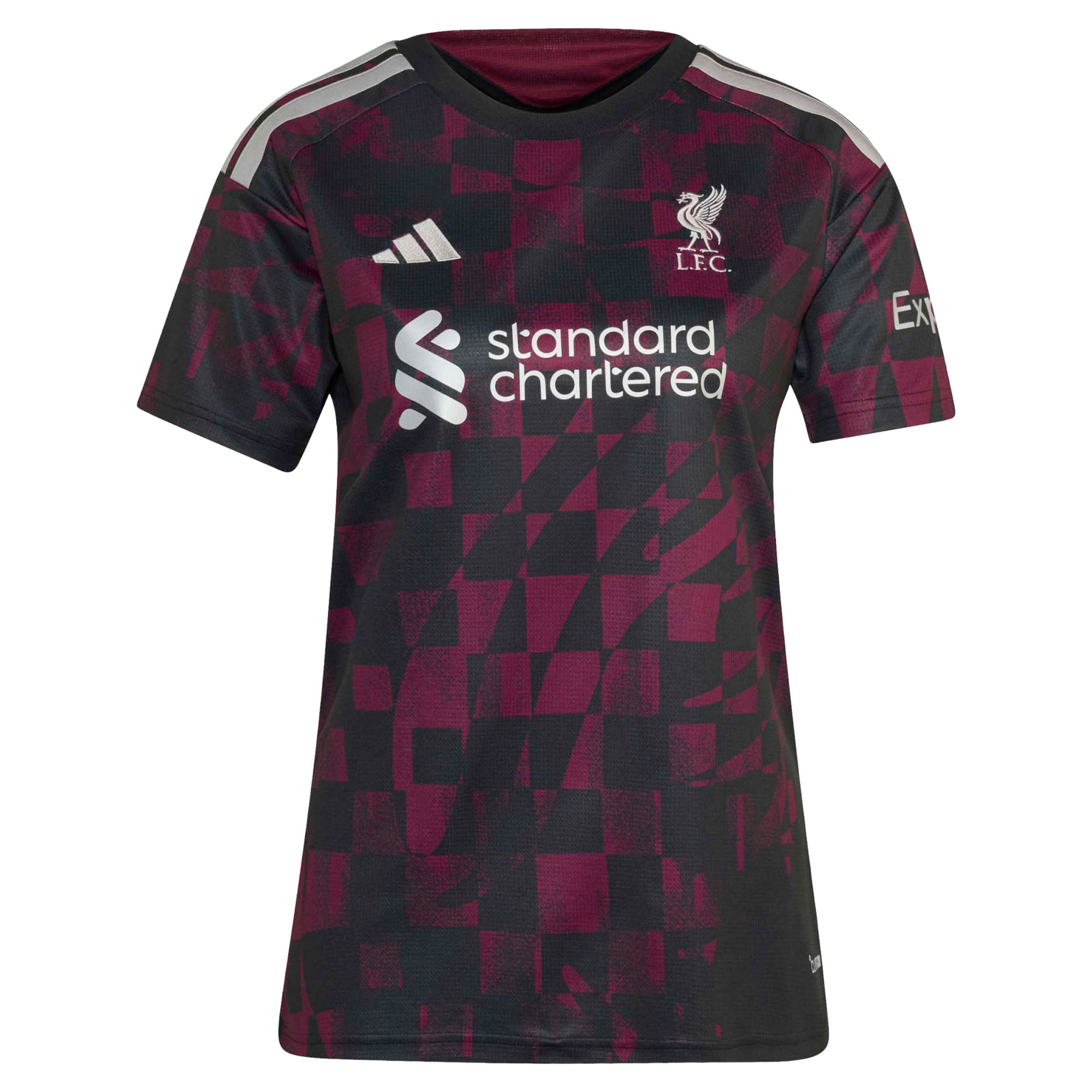 Liverpool adidas Third Shirt 2026-27 - Womens with B.Barcola 29 printing, , rebel_hi-res