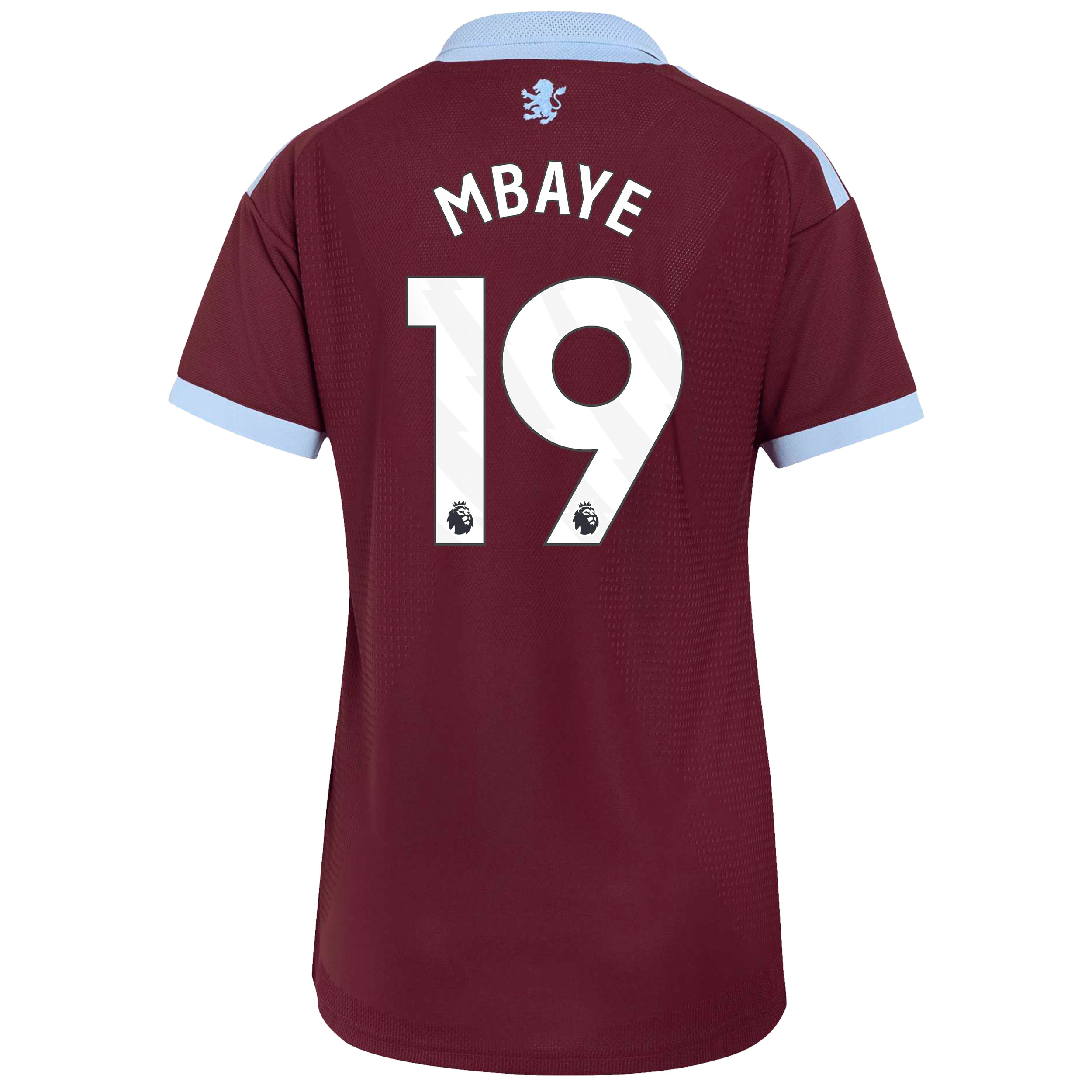 Aston Villa adidas Home Authentic Shirt 2026-27 - Womens with Mbaye 19 printing, , rebel_hi-res