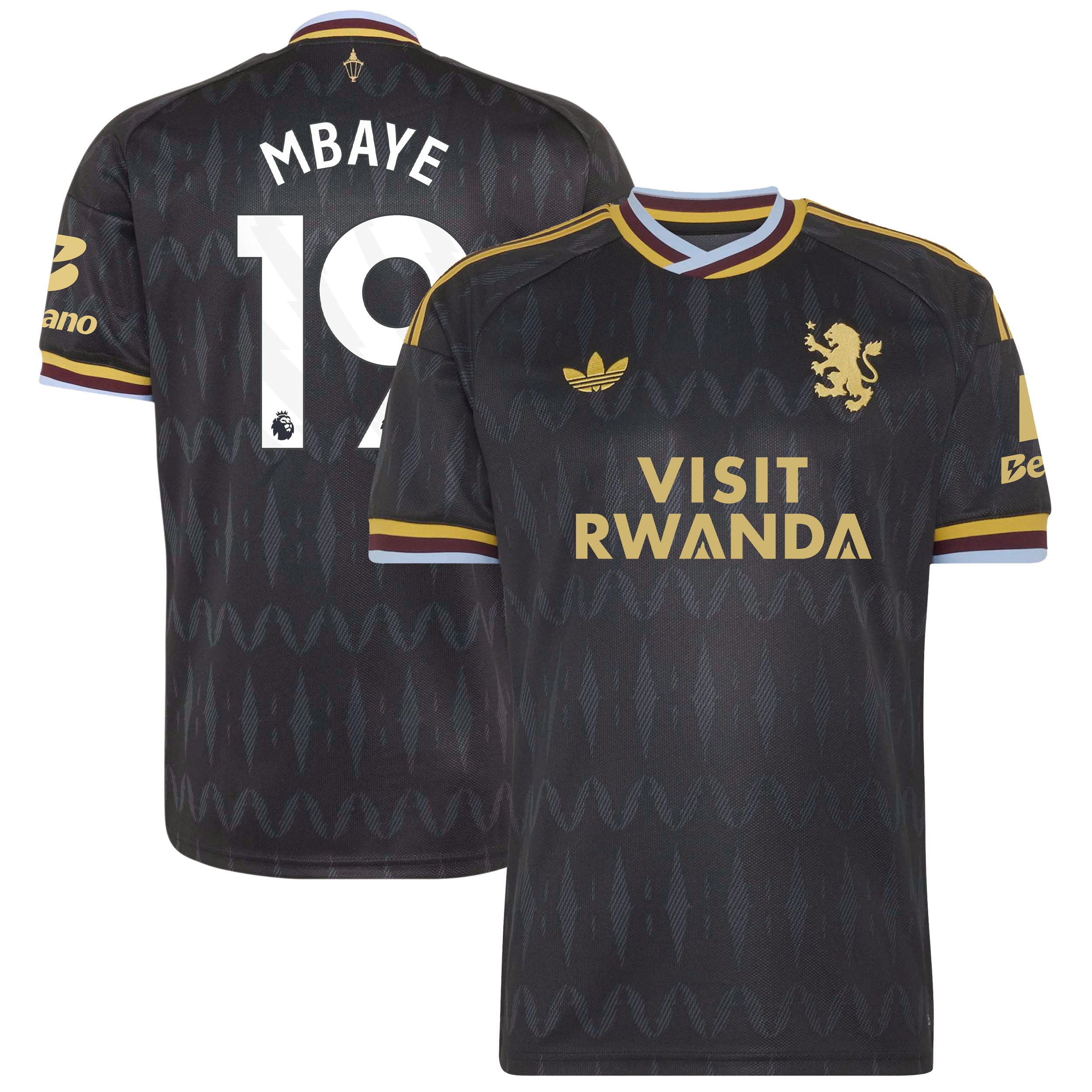 Aston Villa adidas Away Shirt 2026-27 with Mbaye 19 printing, , rebel_hi-res