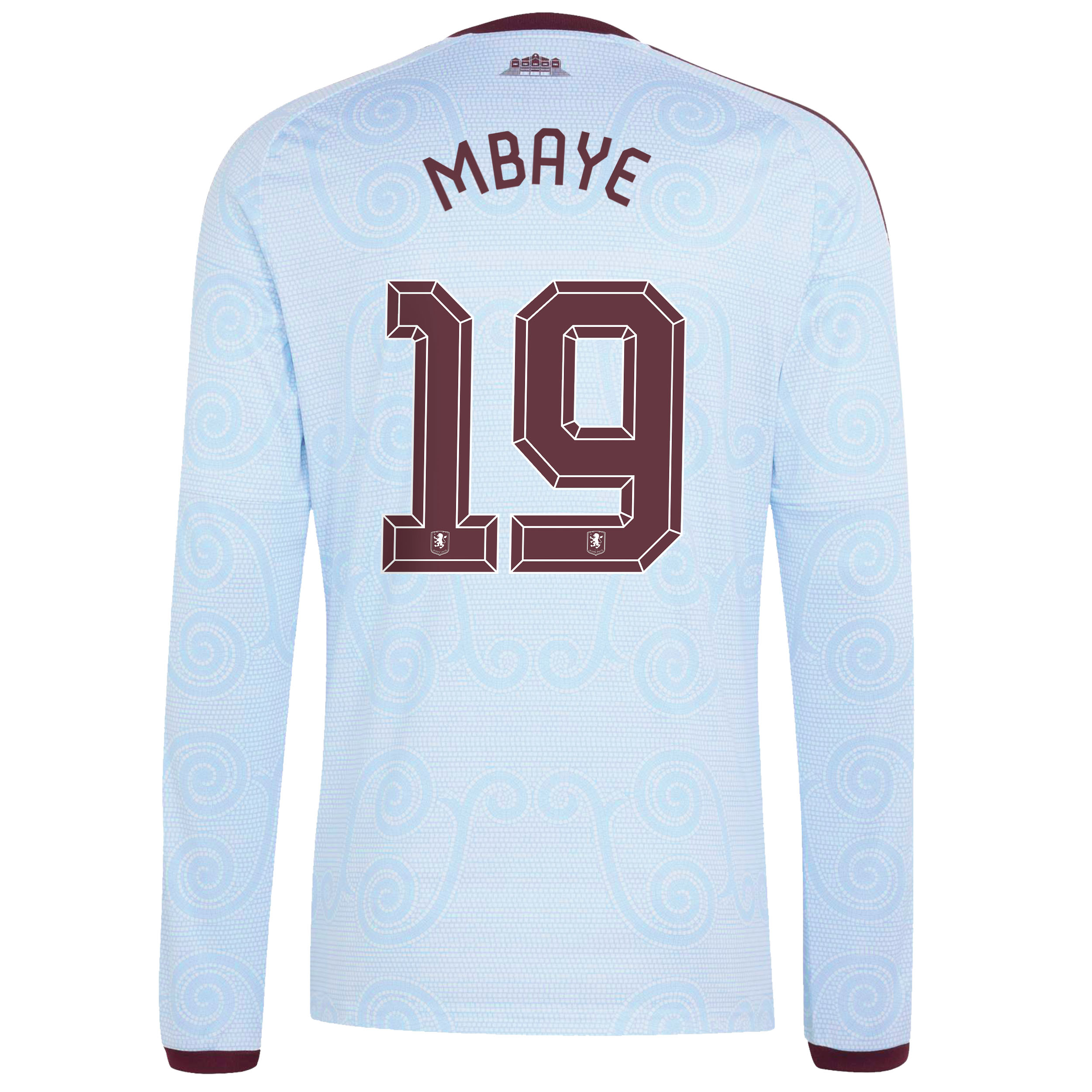 Aston Villa adidas Third Shirt 2026-27 - Long Sleeve with Mbaye 19 Cup printing, , rebel_hi-res