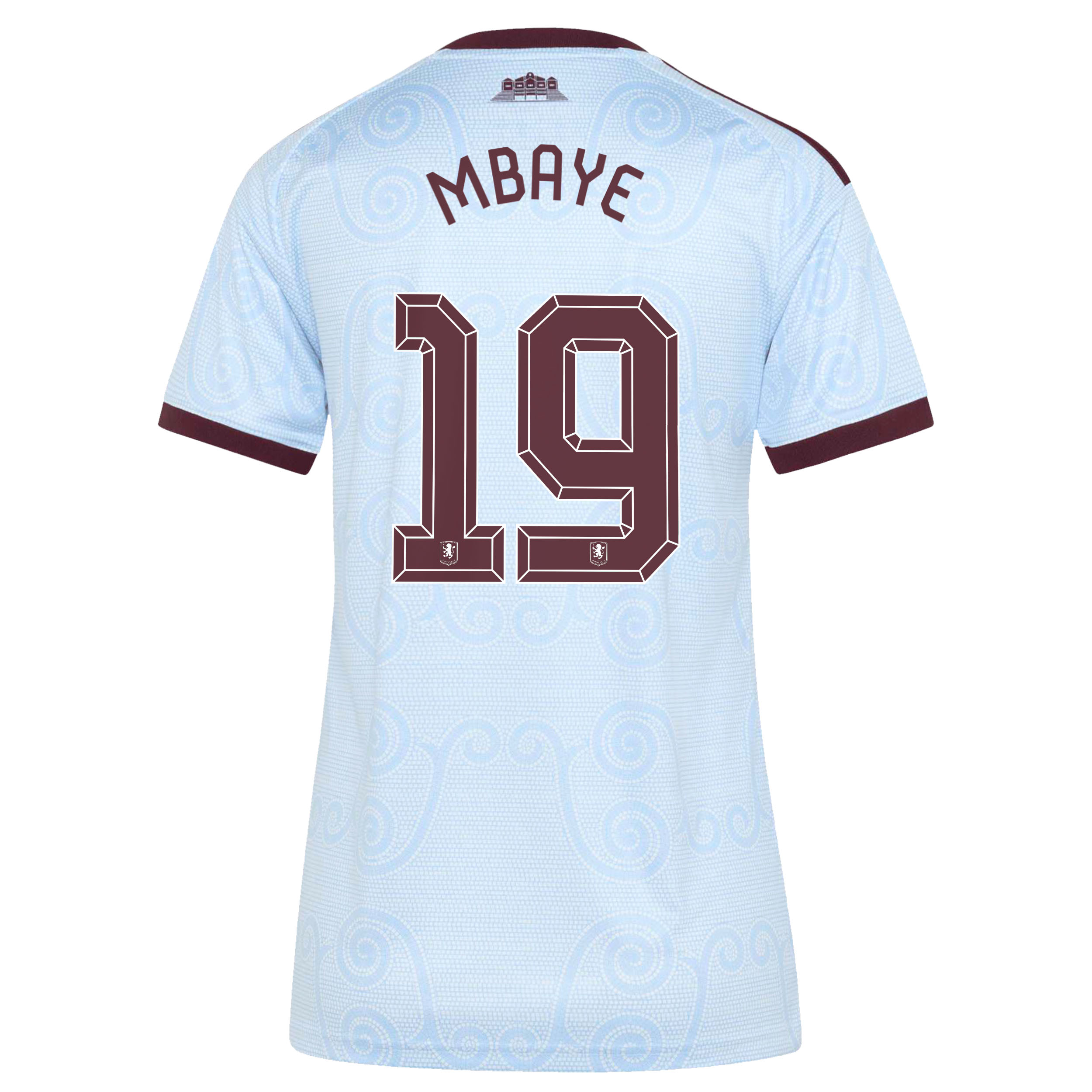 Aston Villa adidas Third Shirt 2026-27 - Womens with Mbaye 19 Cup printing, , rebel_hi-res