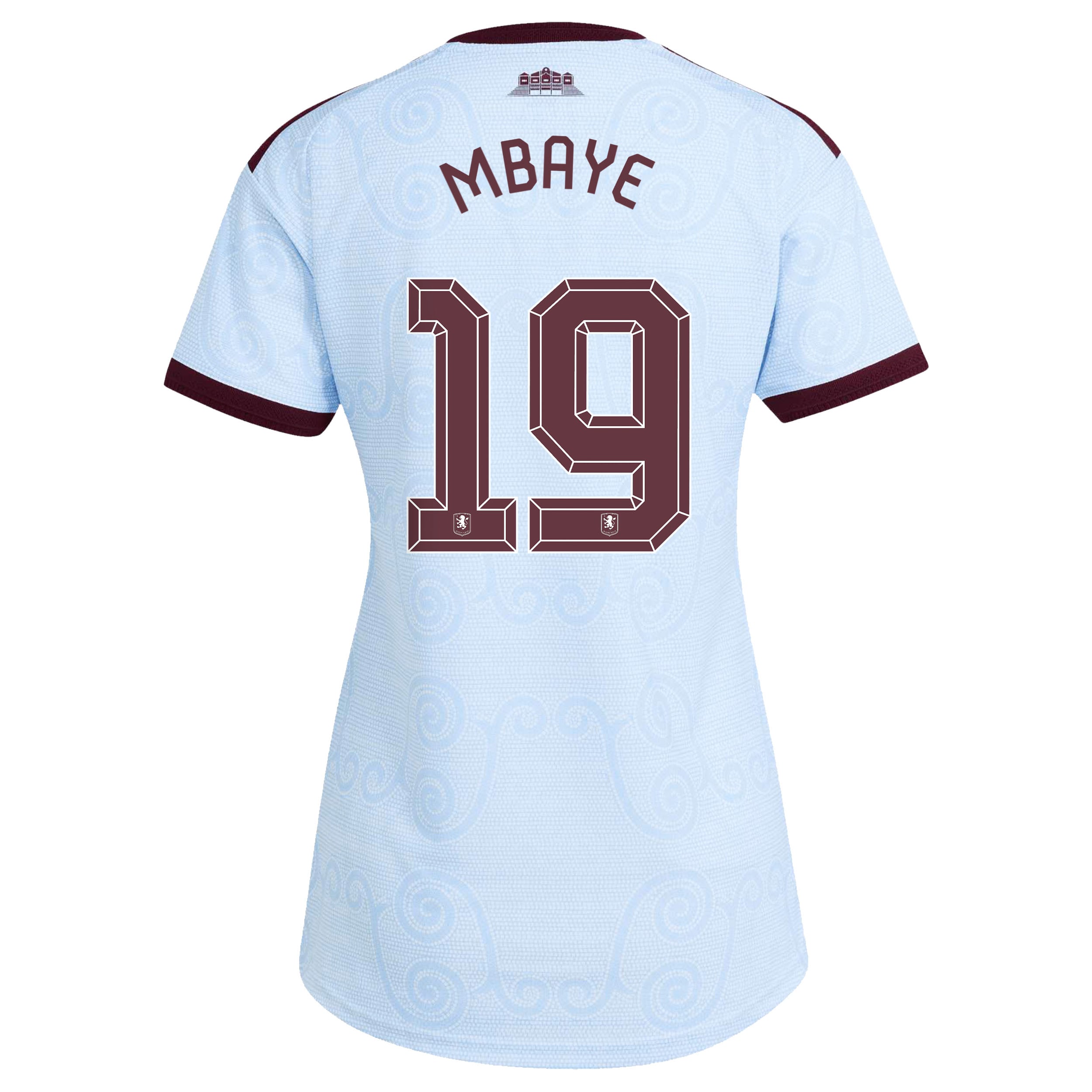 Aston Villa adidas Third Authentic Shirt 2026-27 - Womens with Mbaye 19 Cup printing, , rebel_hi-res