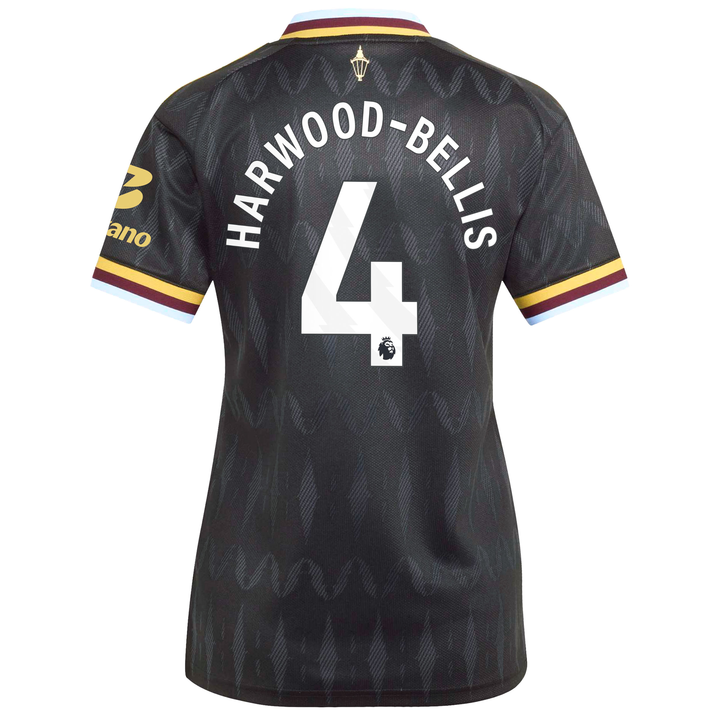 Aston Villa adidas Away Shirt 2026-27 - Womens with Harwood-Bellis 4 printing, , rebel_hi-res