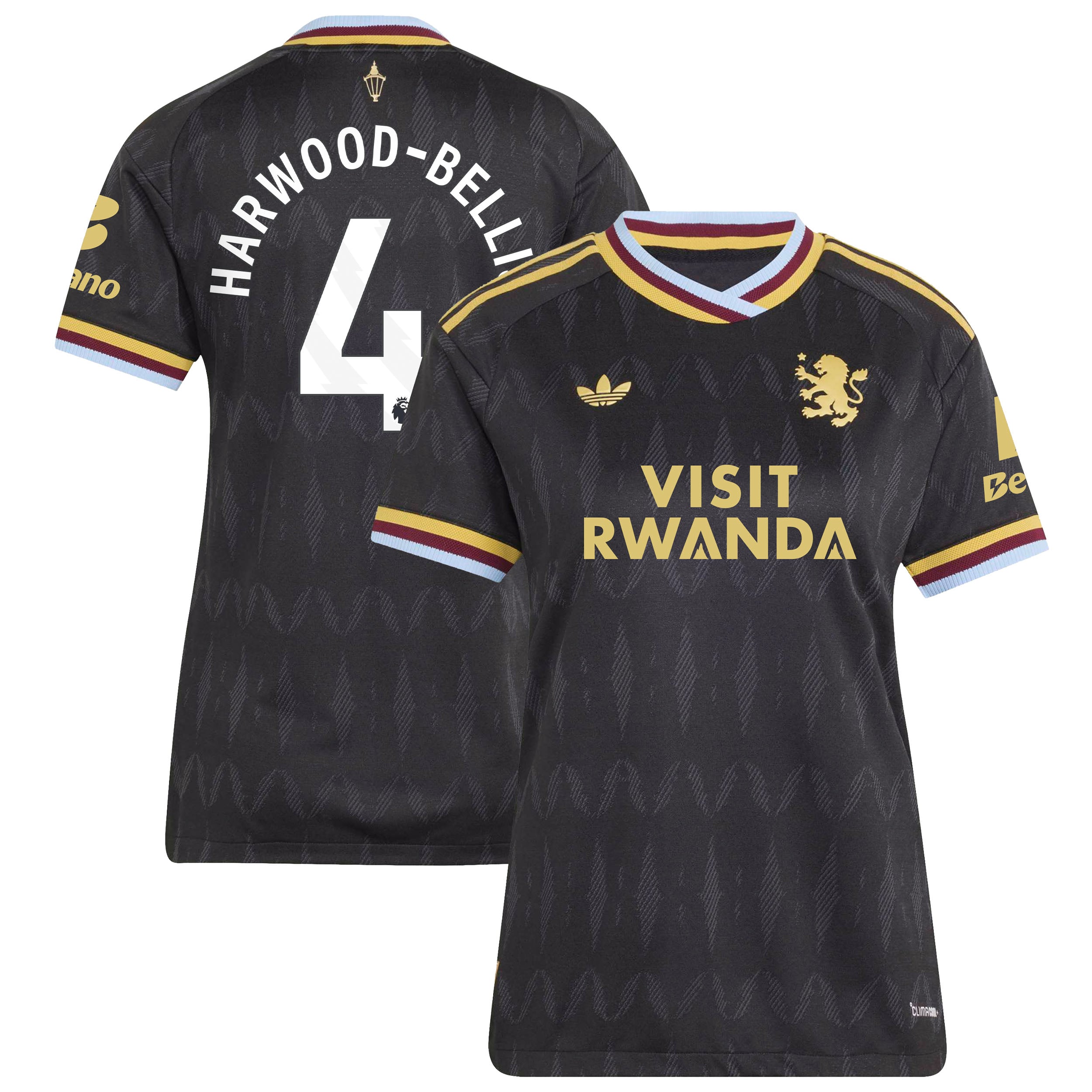 Aston Villa adidas Away Authentic Shirt 2026-27 - Womens with Harwood-Bellis 4 printing