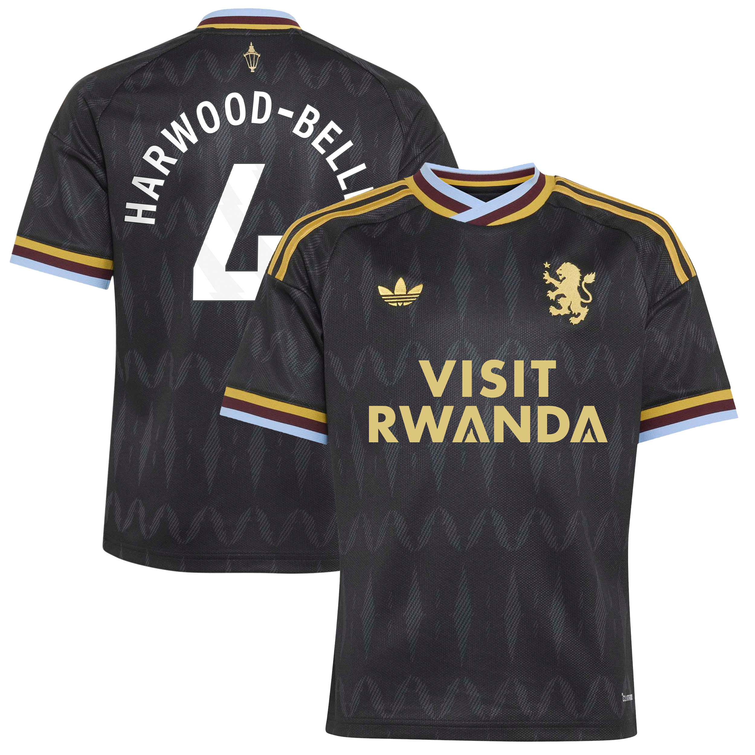 Aston Villa adidas Away Shirt 2026-27 - Kids with Harwood-Bellis 4 printing, , rebel_hi-res