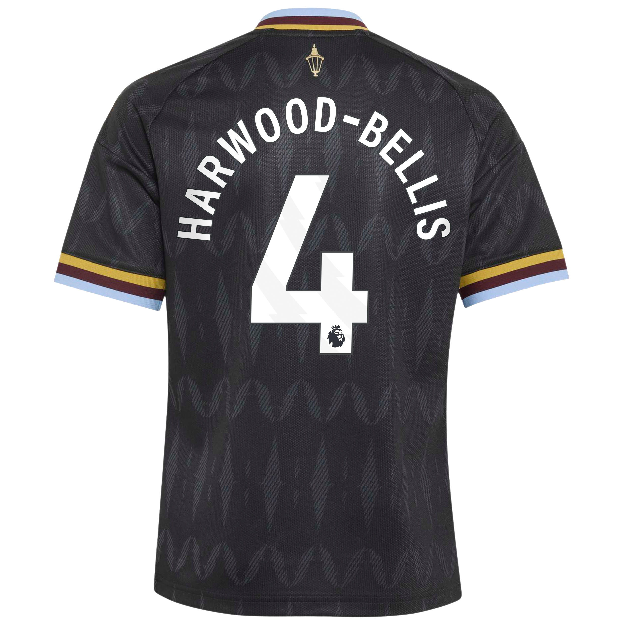 Aston Villa adidas Away Shirt 2026-27 - Kids with Harwood-Bellis 4 printing, , rebel_hi-res