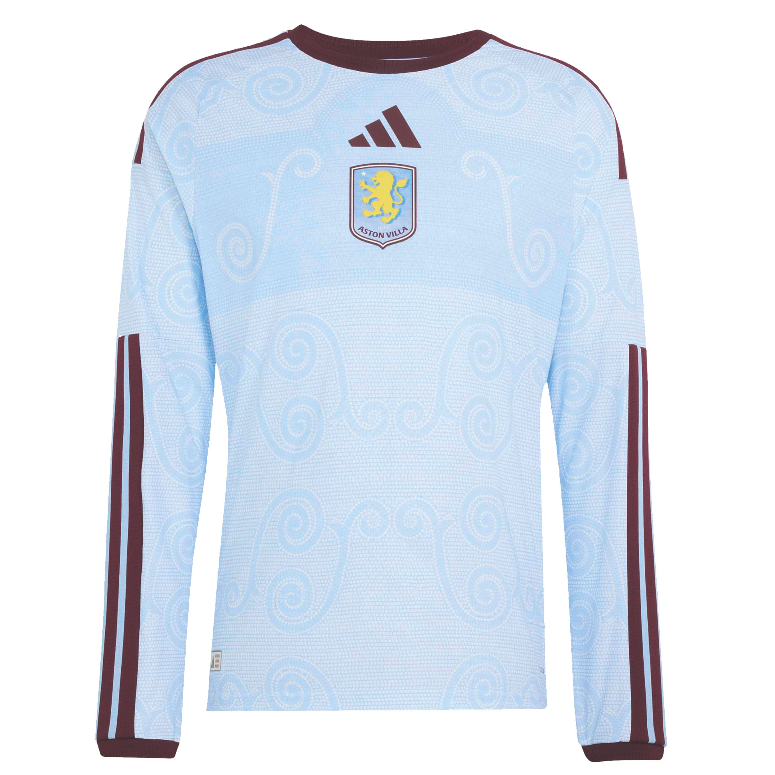 Aston Villa adidas Third Authentic Shirt 2026-27 - Long Sleeve with Harwood-Bellis 4 printing, , rebel_hi-res
