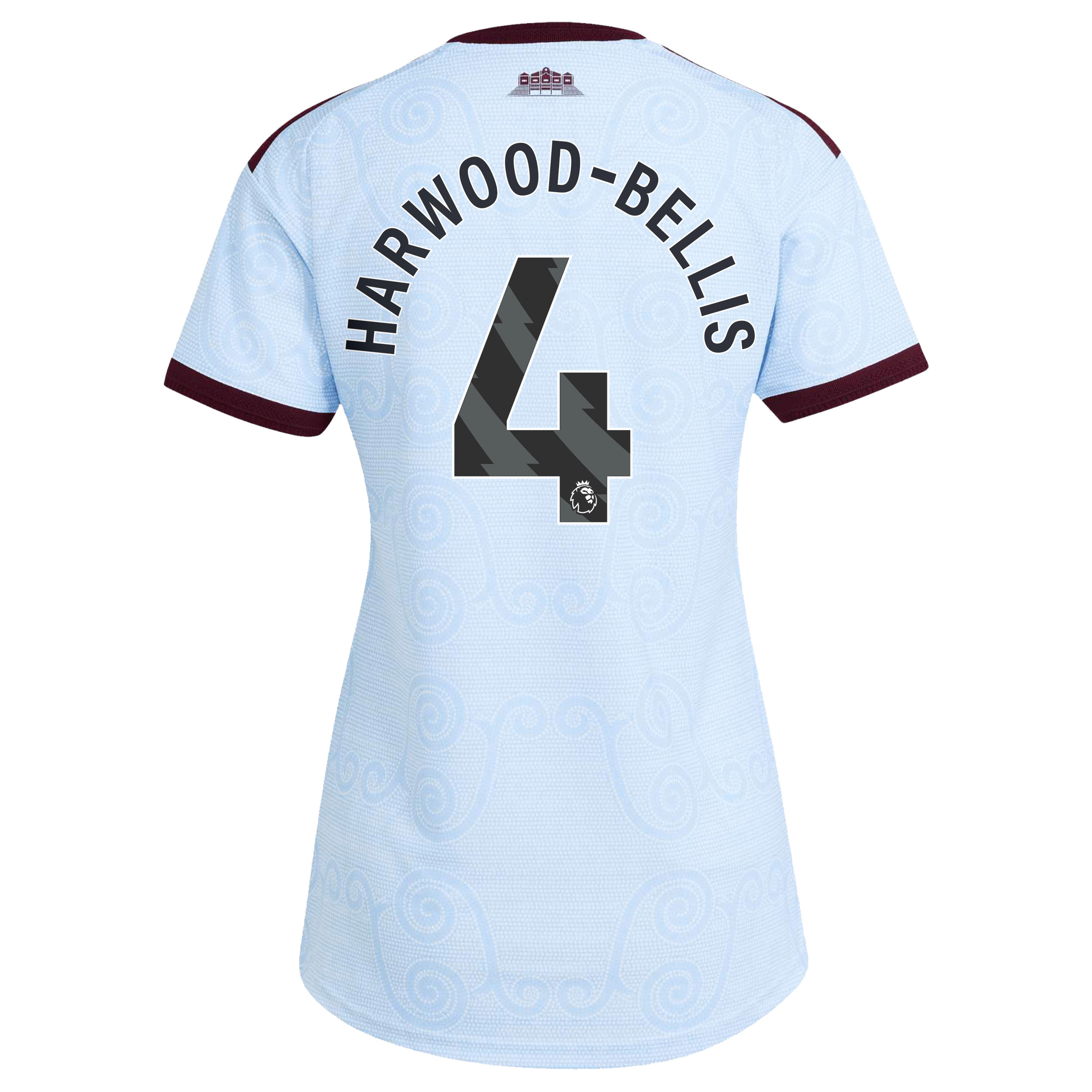 Aston Villa adidas Third Authentic Shirt 2026-27 - Womens with Harwood-Bellis 4 printing, , rebel_hi-res