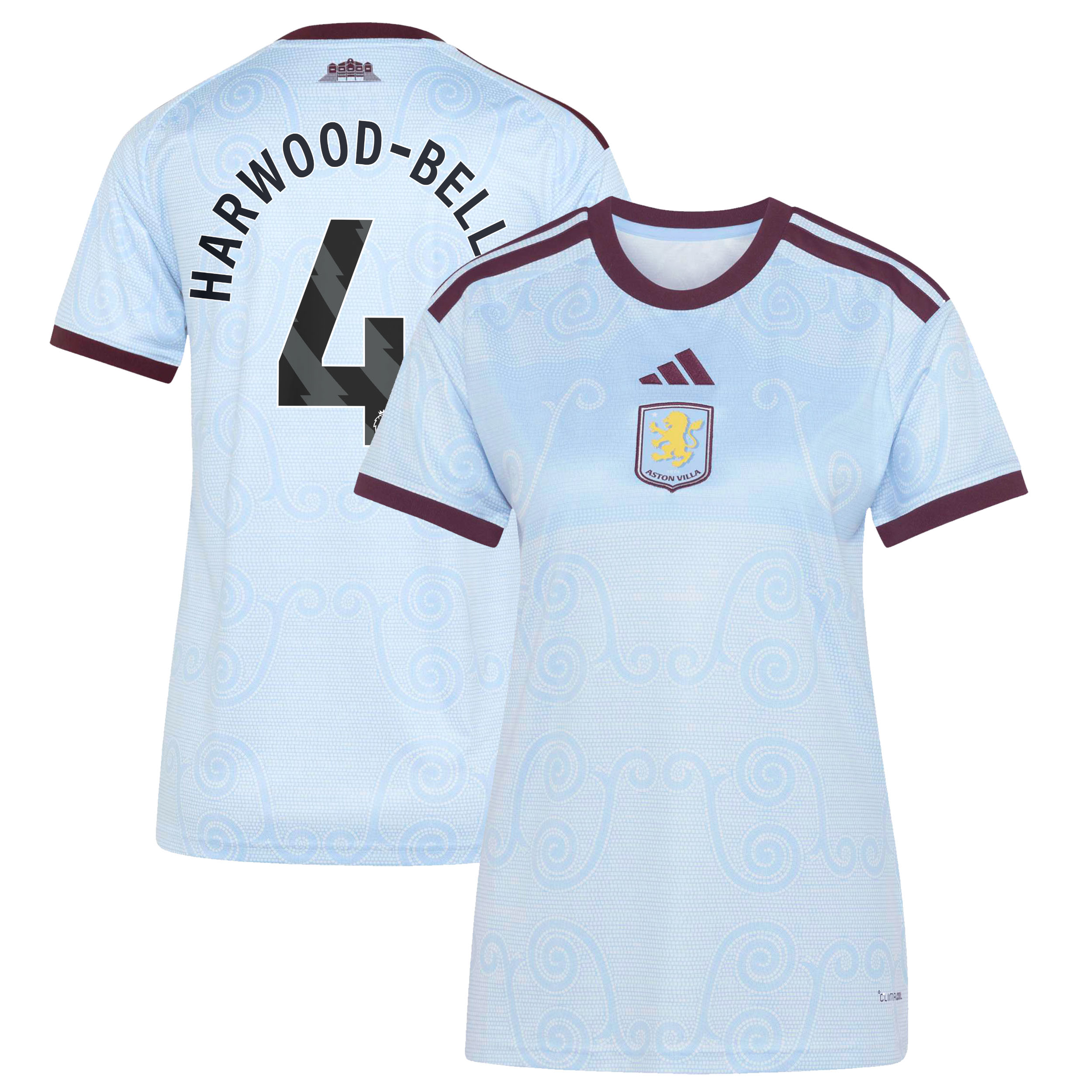 Aston Villa adidas Third Shirt 2026-27 - Womens with Harwood-Bellis 4 printing, , rebel_hi-res