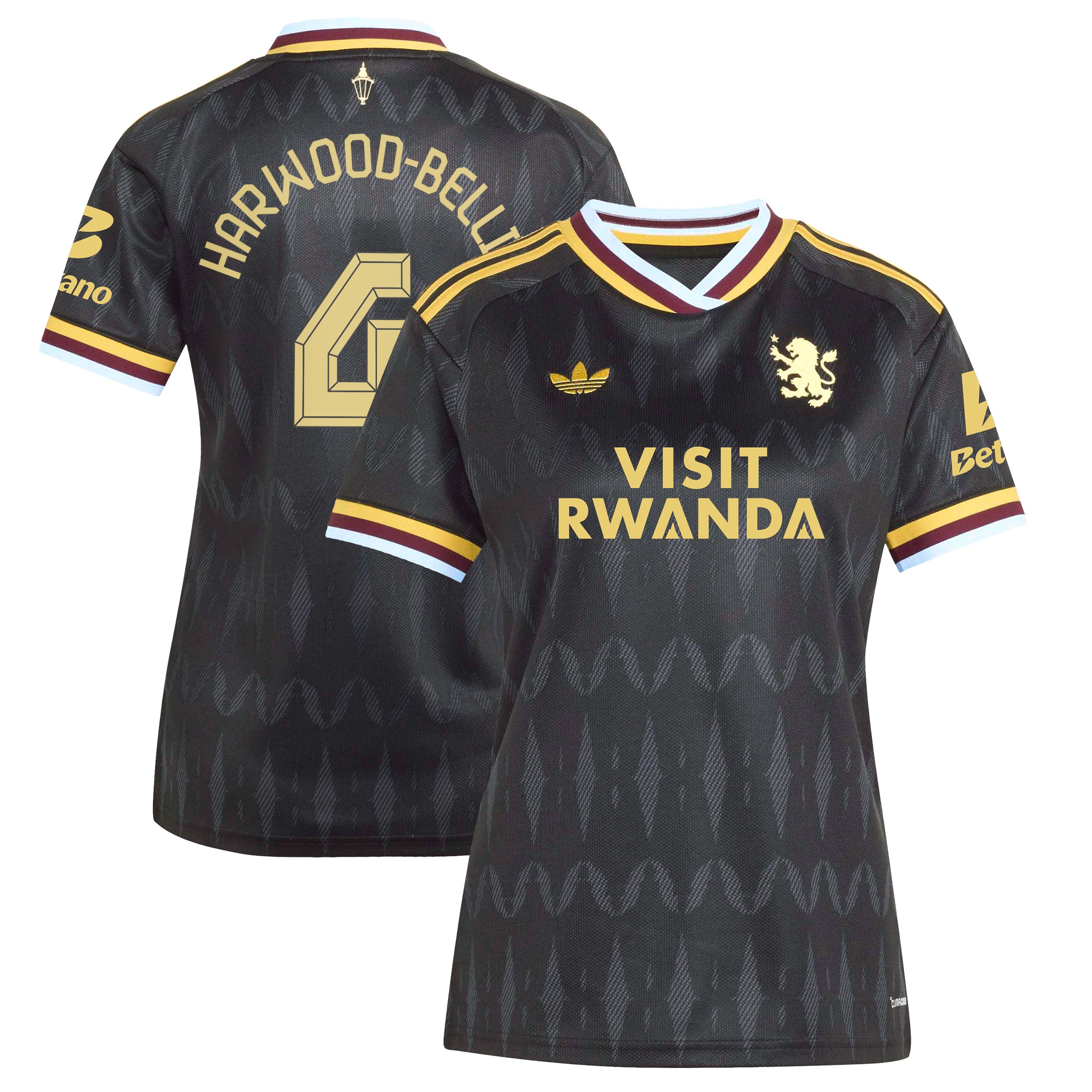 Aston Villa adidas Away Shirt 2026-27 - Womens with Harwood-Bellis 4 Cup printing, , rebel_hi-res