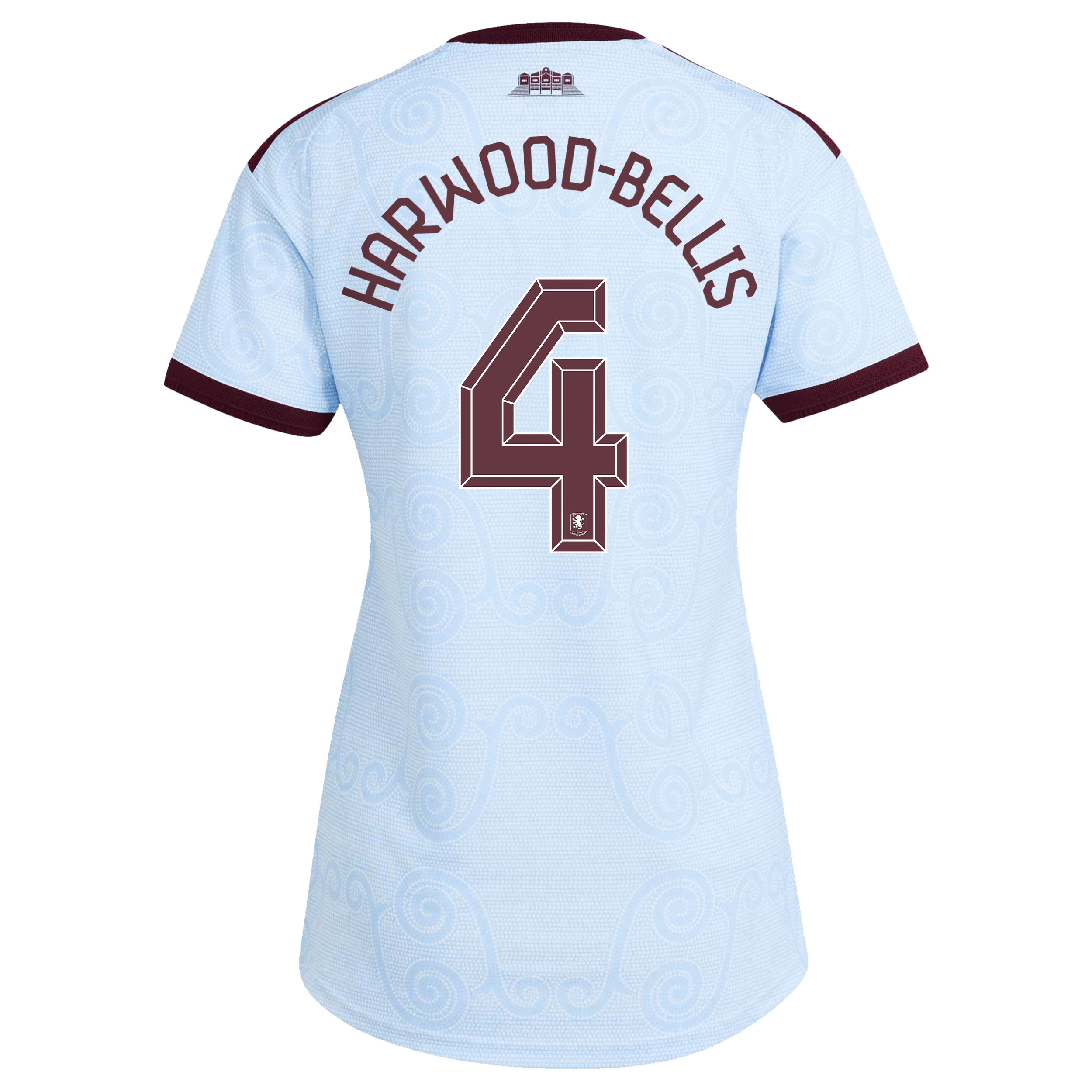 Aston Villa adidas Third Authentic Shirt 2026-27 - Womens with Harwood-Bellis 4 Cup printing, , rebel_hi-res
