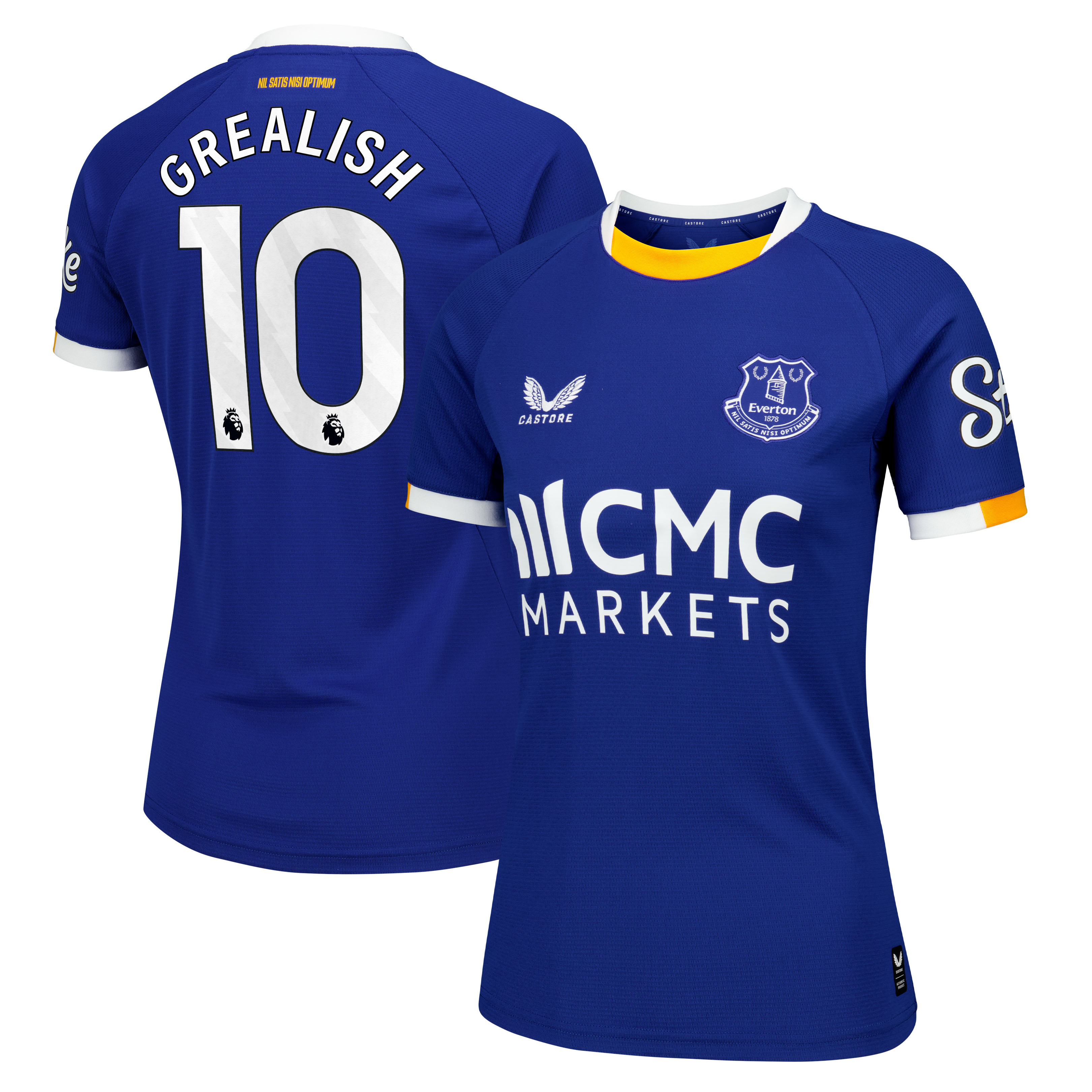 Everton Castore Home Replica Shirt 2026-27 - Womens with Grealish 10 printing, , rebel_hi-res