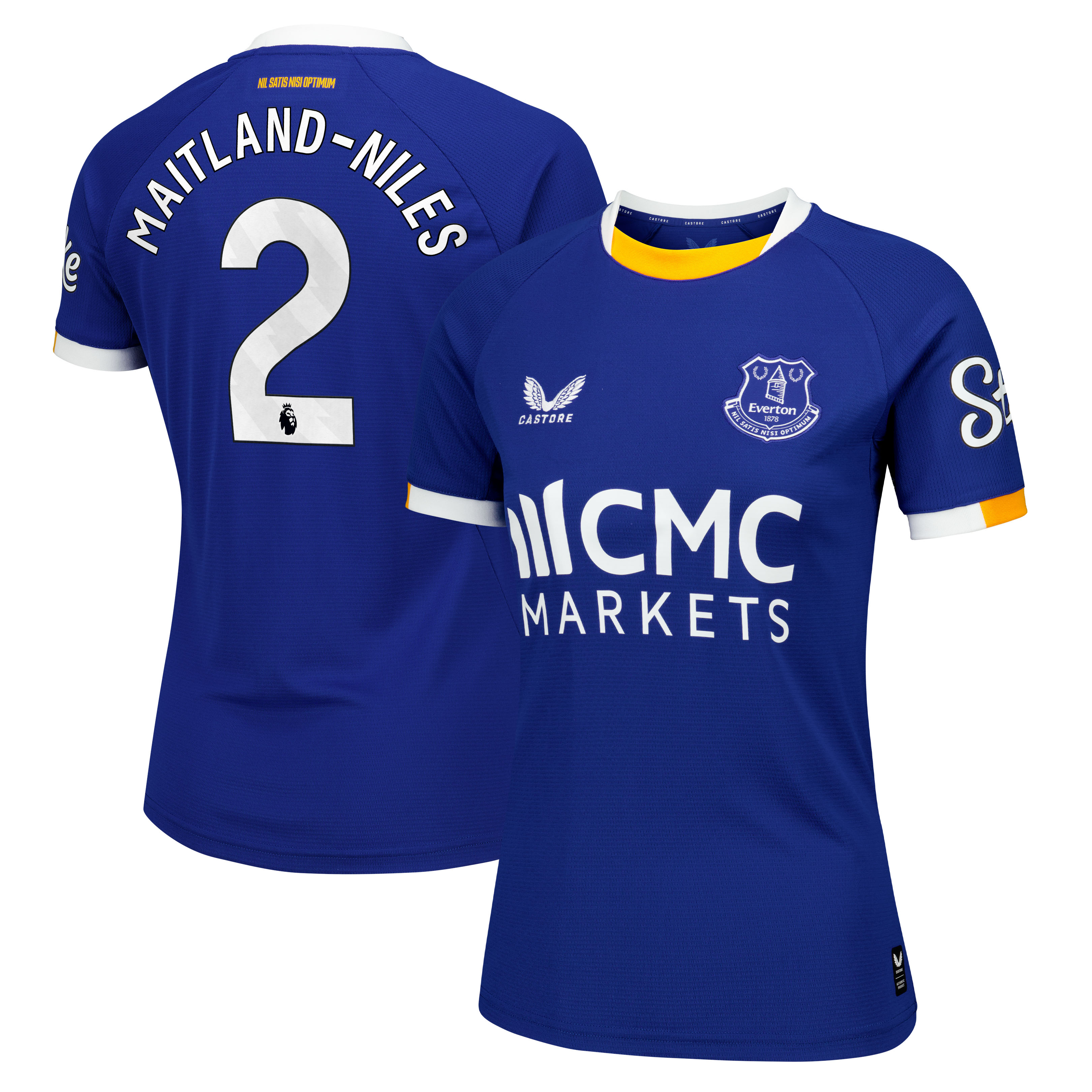 Everton Castore Home Replica Shirt 2026-27 - Womens with Maitland-Niles 2 printing, , rebel_hi-res