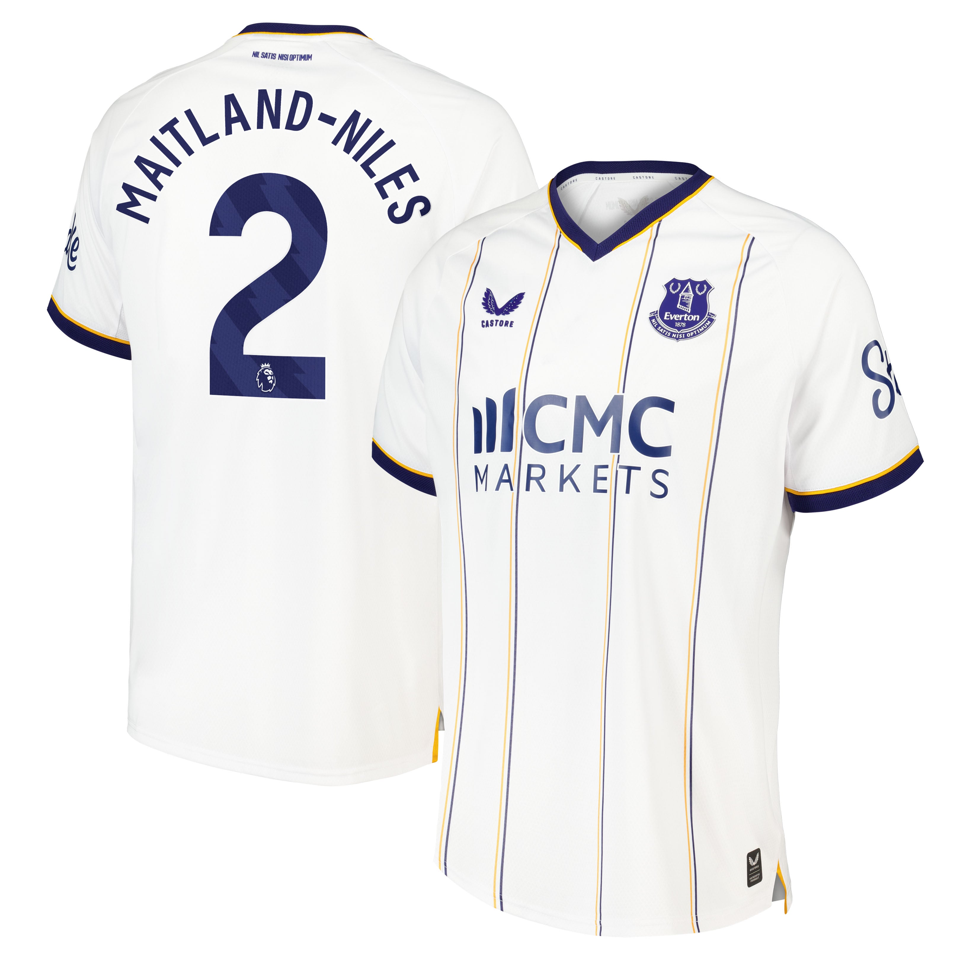 Everton Castore Away Pro Shirt 2026-27 with Maitland-Niles 2 printing