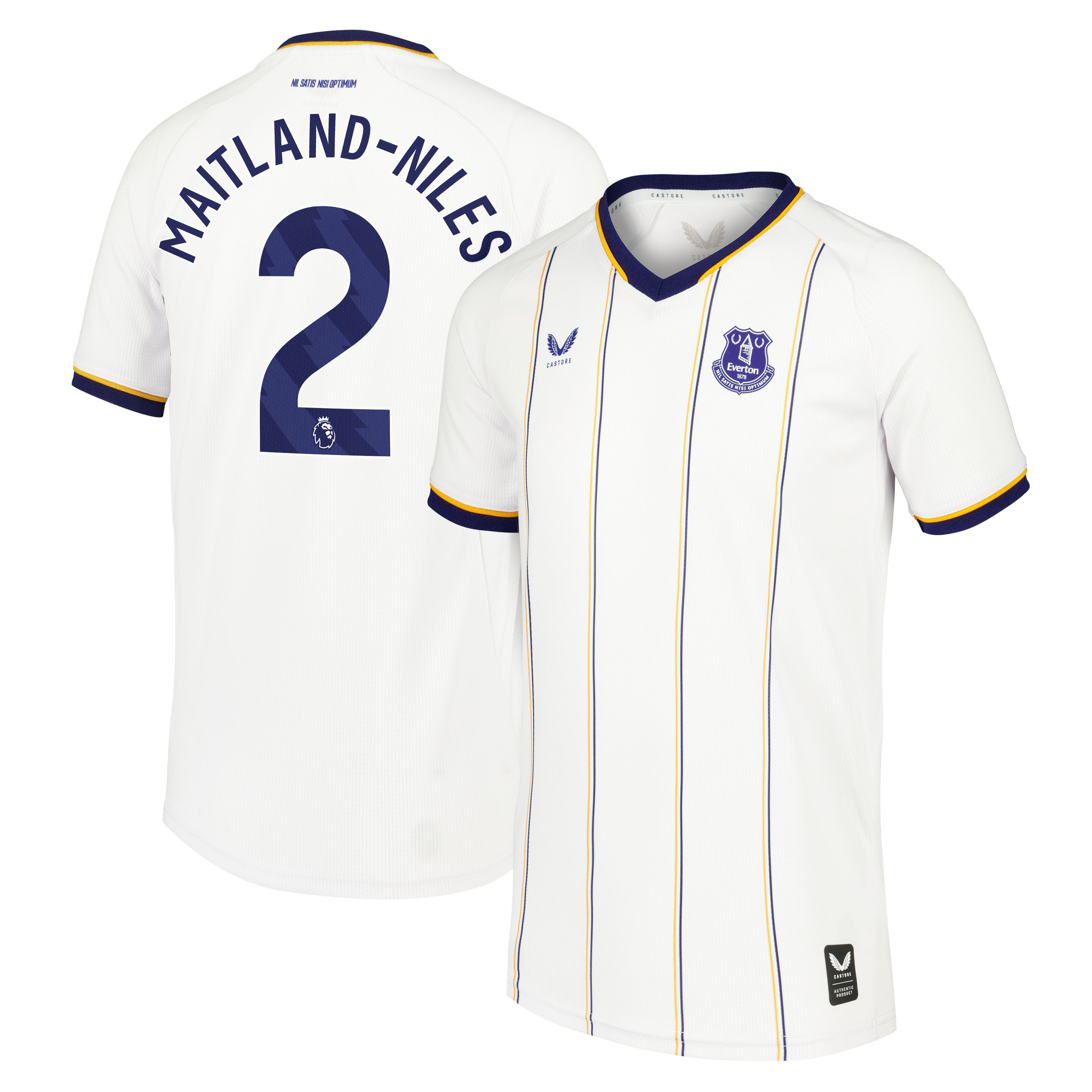 Everton Castore Away Replica Shirt 2026-27 - Kids with Maitland-Niles 2 printing, , rebel_hi-res
