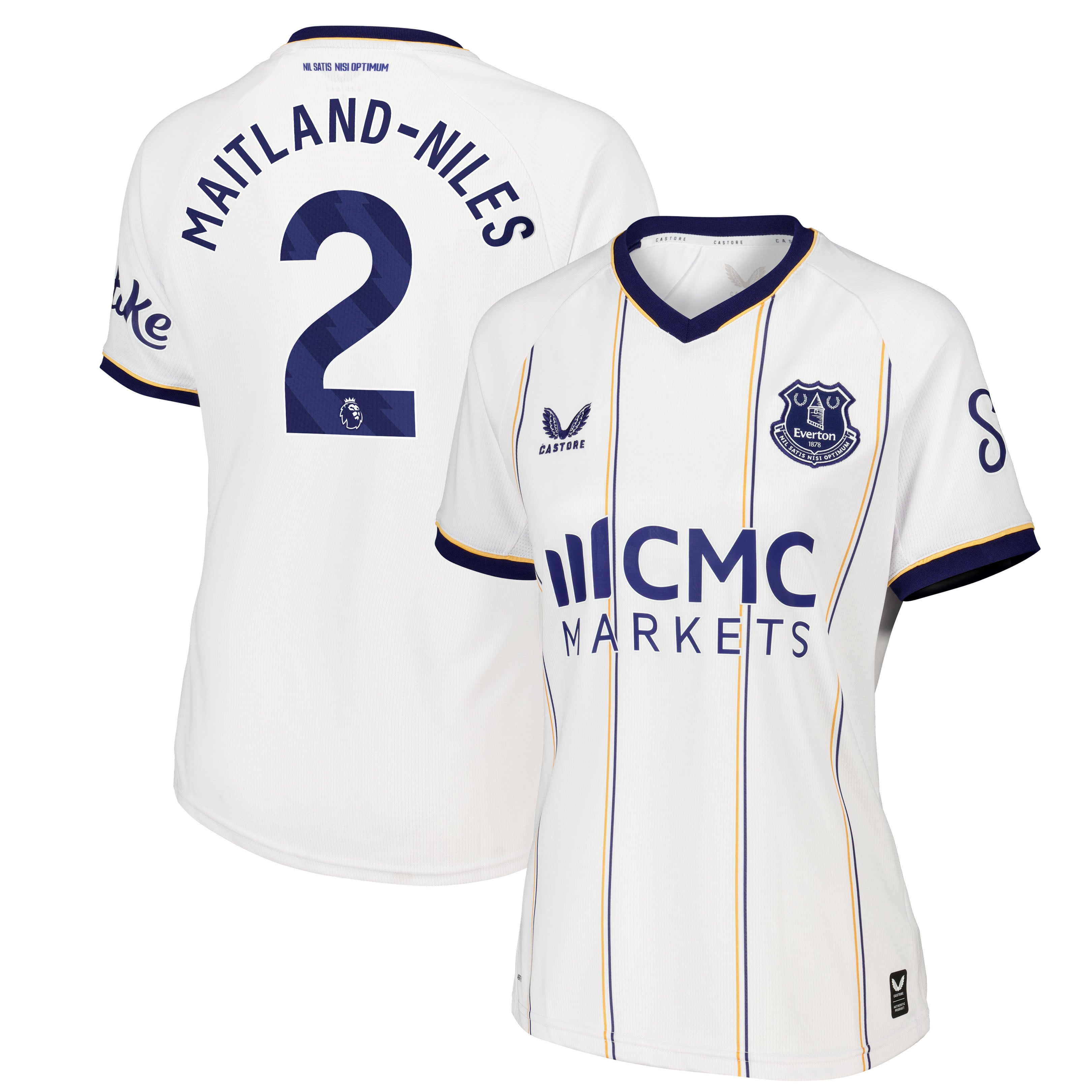 Everton Castore Away Replica Shirt 2026-27 - Womens with Maitland-Niles 2 printing