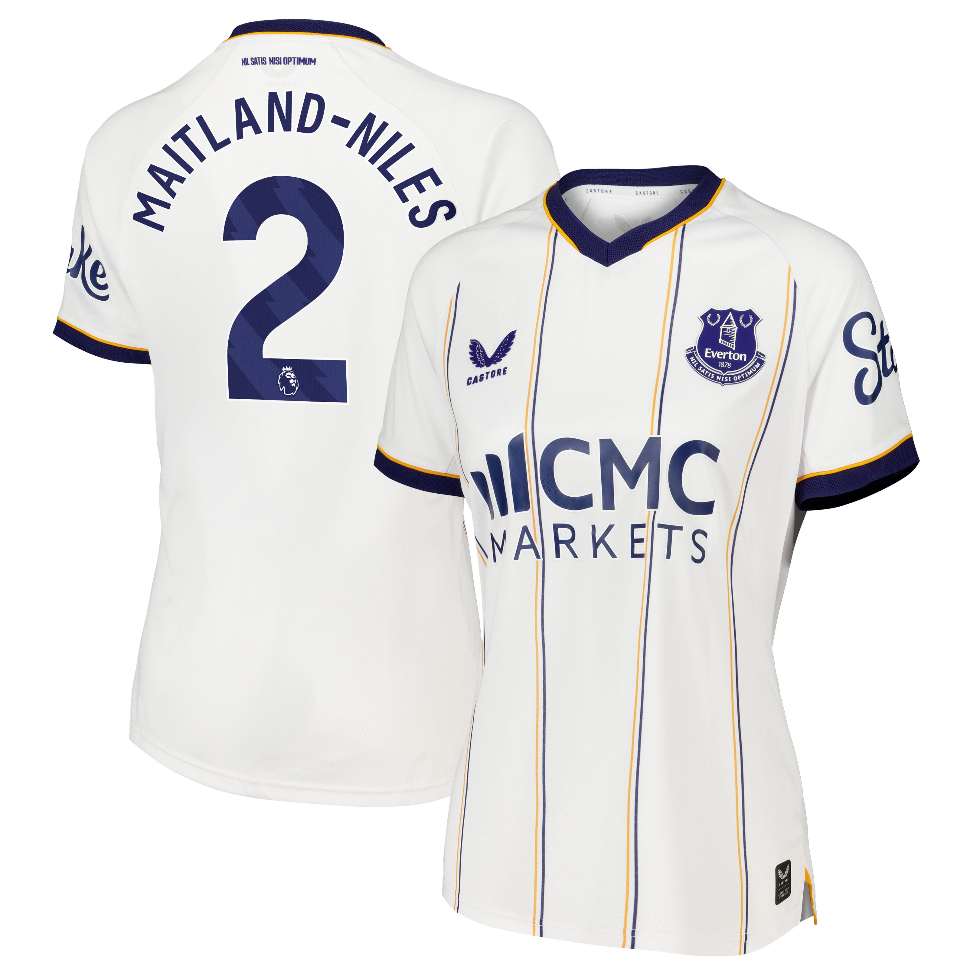 Everton Castore Away Pro Shirt 2026-27 - Womens with Maitland-Niles 2 printing
