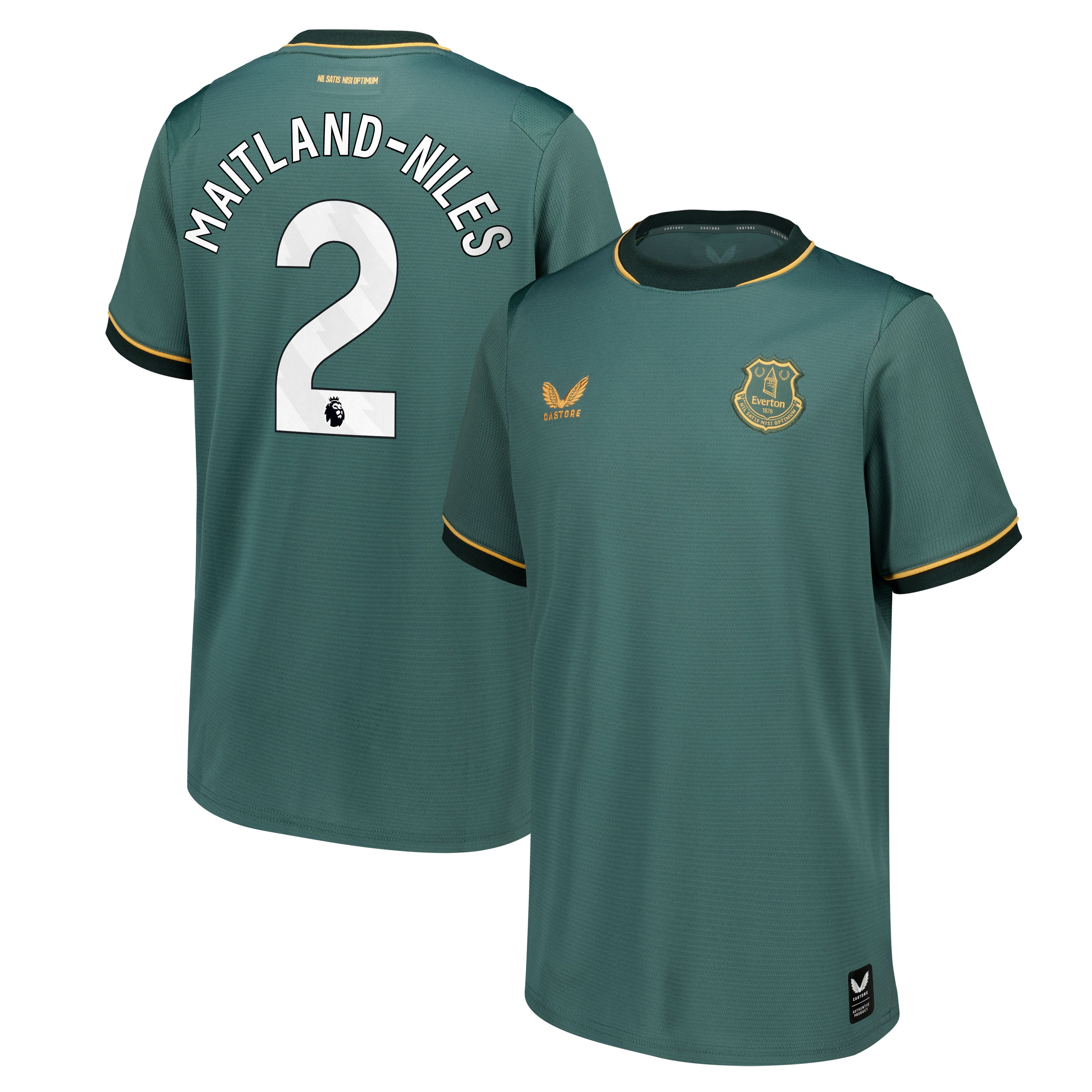 Everton Castore Third Replica Shirt 2026-27 - Kids with Maitland-Niles 2 printing