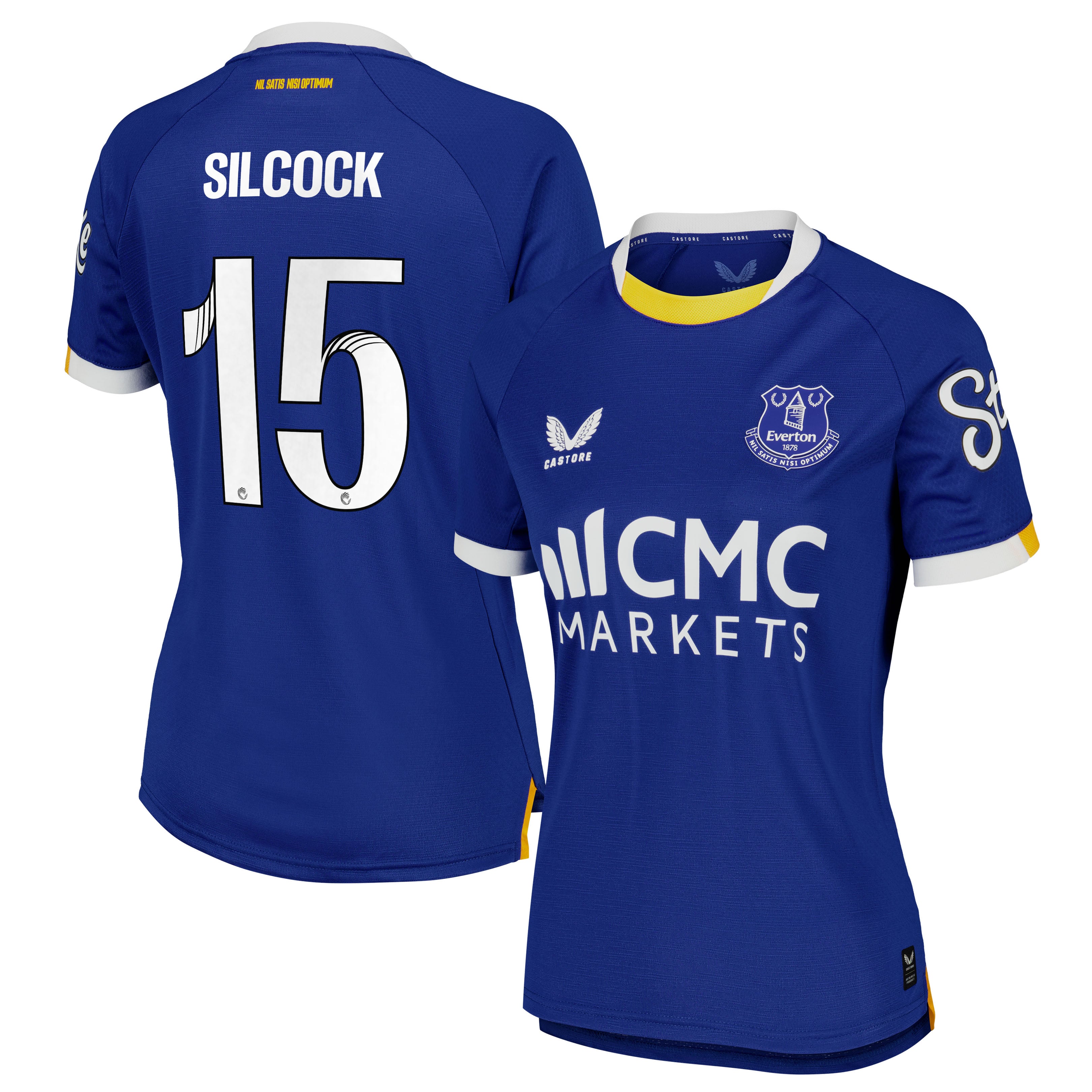 Everton WSL Castore Home Pro Shirt 2026-27 - Womens with Silcock 15 printing