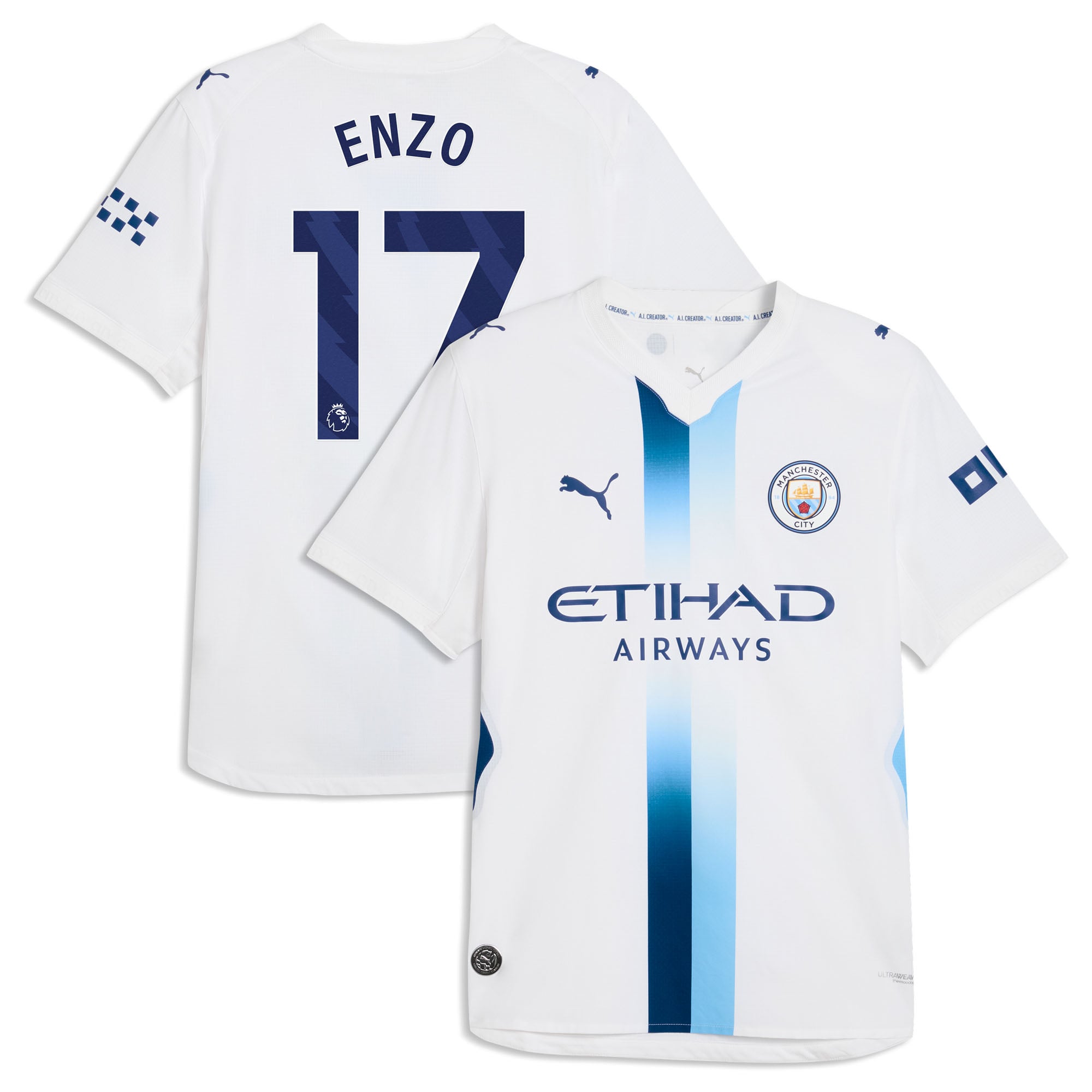 Manchester City Puma Authentic Third Shirt 2026-27 with Enzo 17 printing, , rebel_hi-res