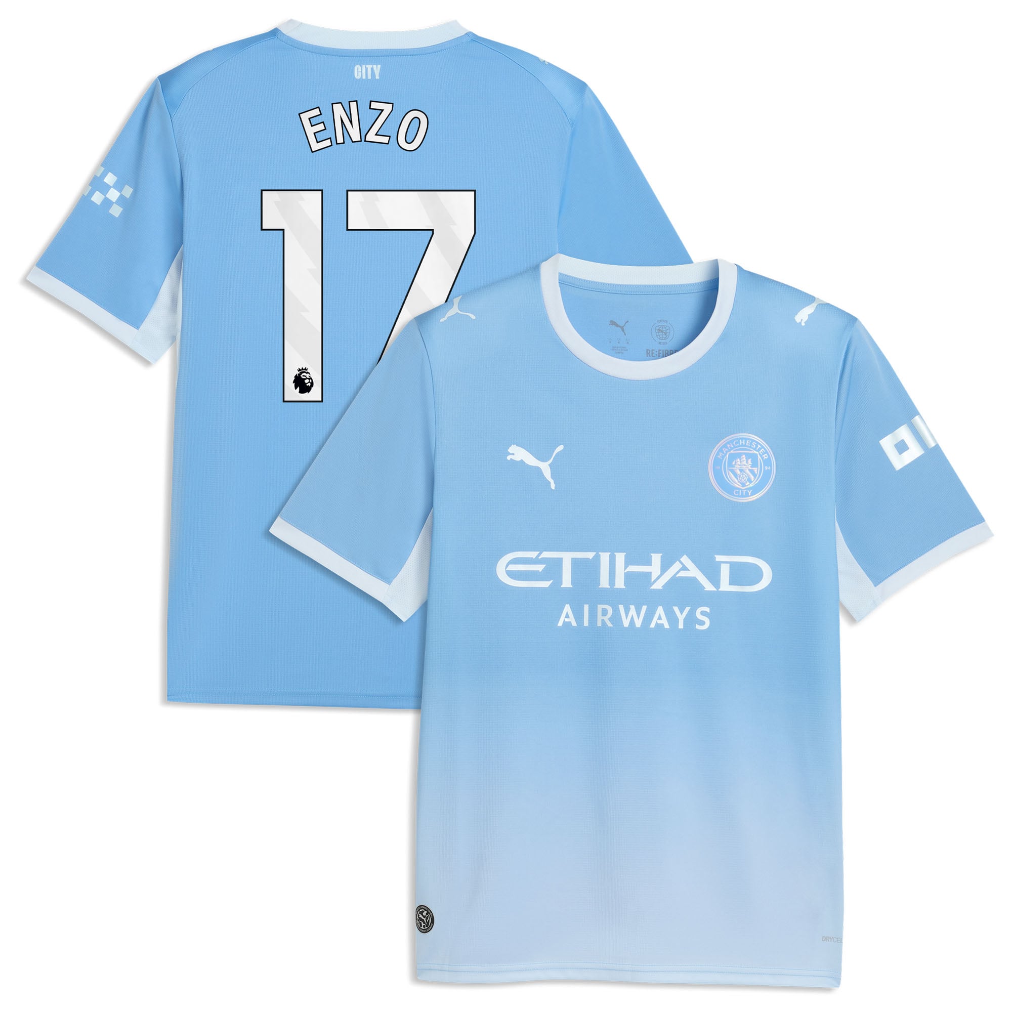 Manchester City Puma Home Shirt 2026-27 with Enzo 17 printing, , rebel_hi-res