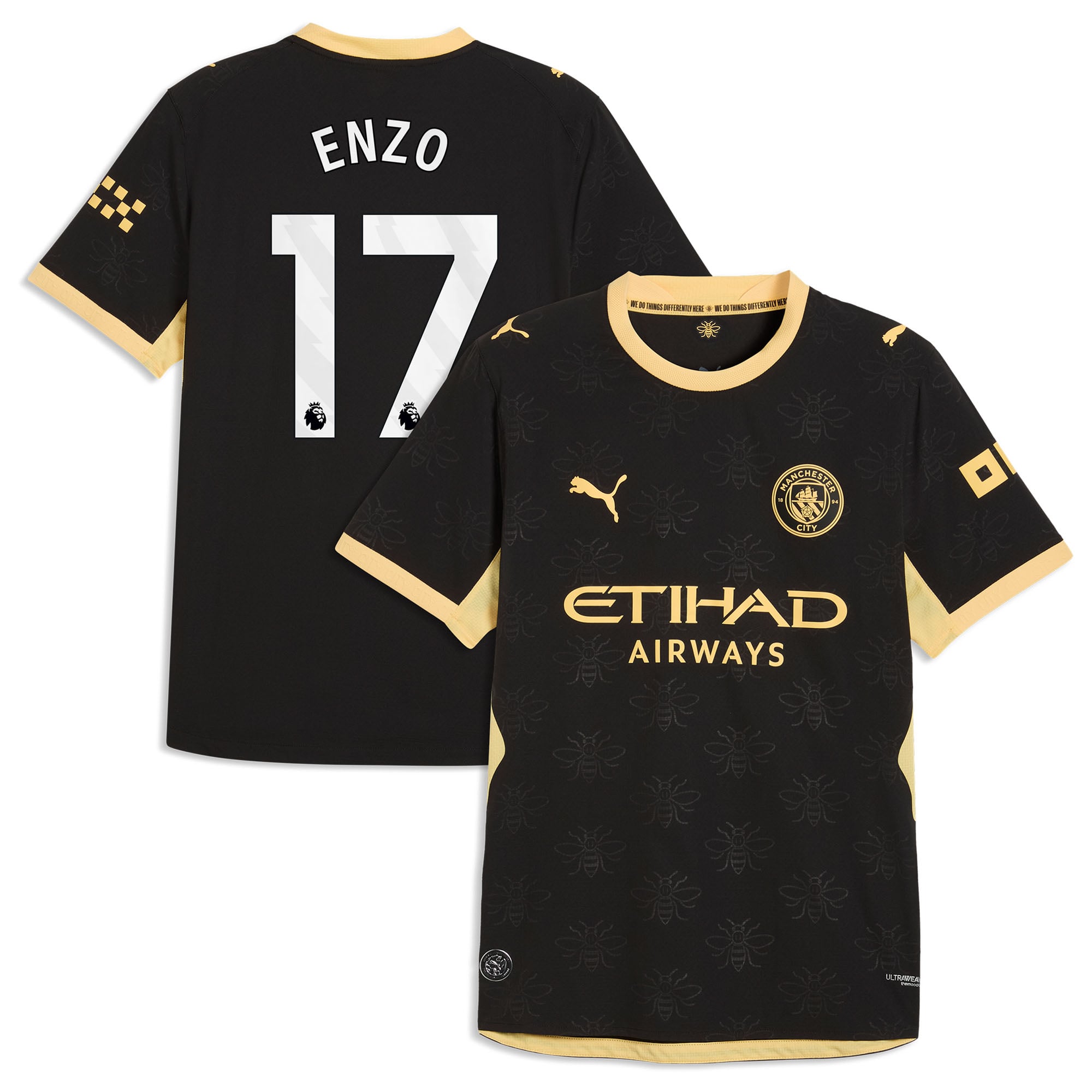 Manchester City Puma Authentic Away Shirt 2026-27 with Enzo 17 printing, , rebel_hi-res