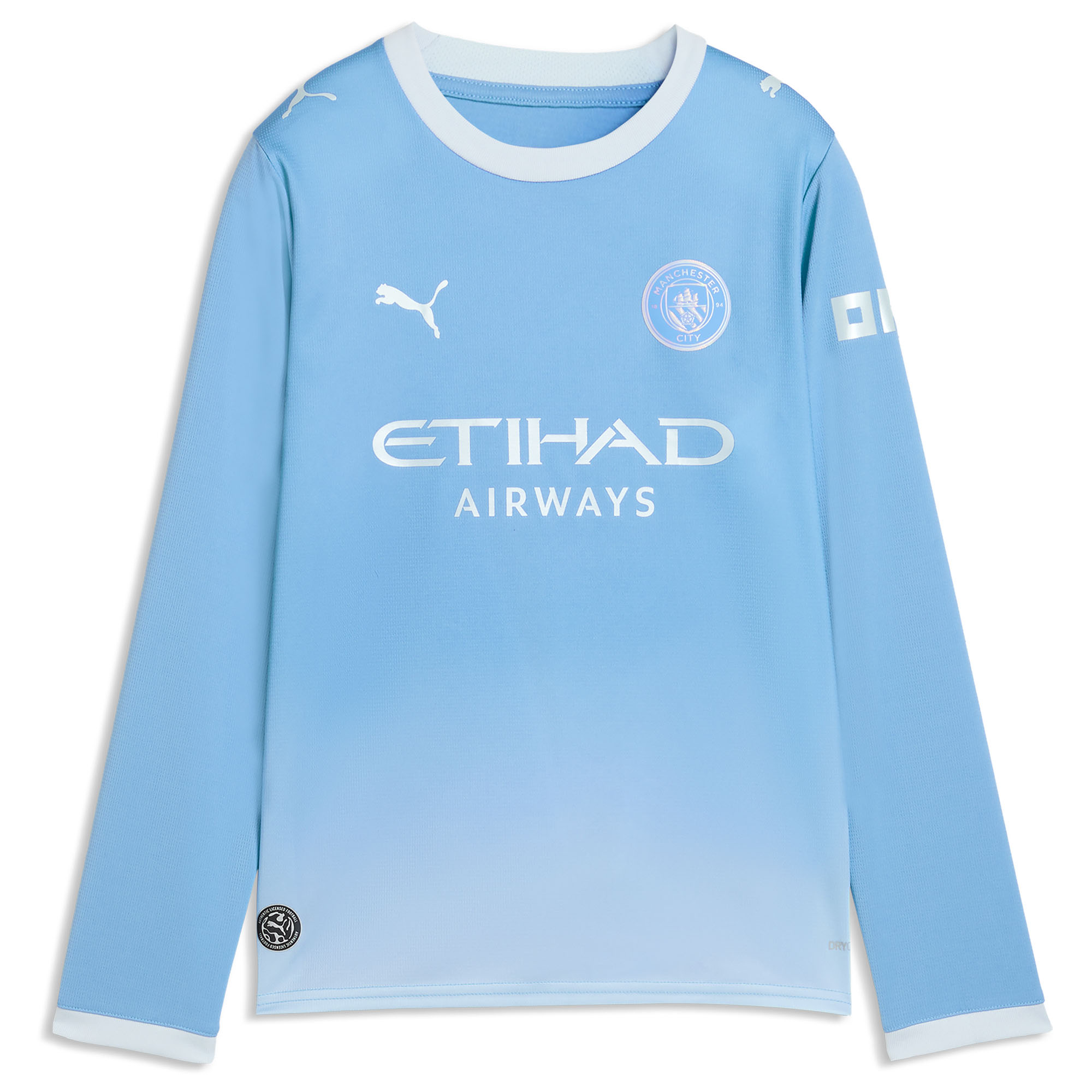Manchester City Puma Home Shirt 2026-27 - Long Sleeve - Kids with Enzo 17 printing, , rebel_hi-res
