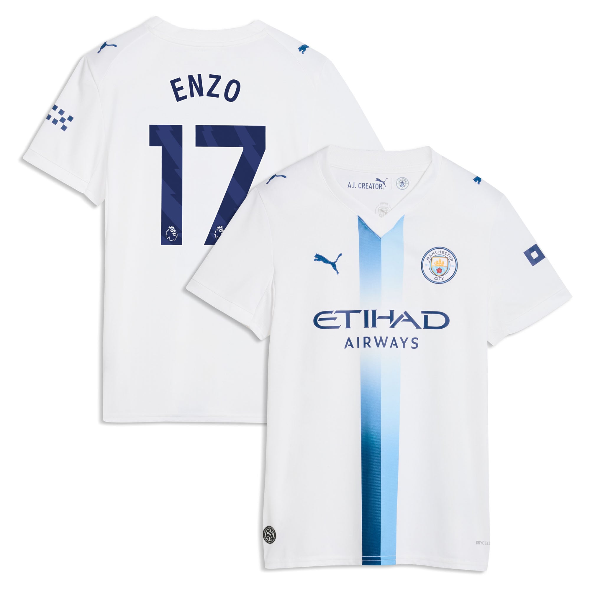 Manchester City Puma Third Shirt 2026-27 - Womens with Enzo 17 printing, , rebel_hi-res