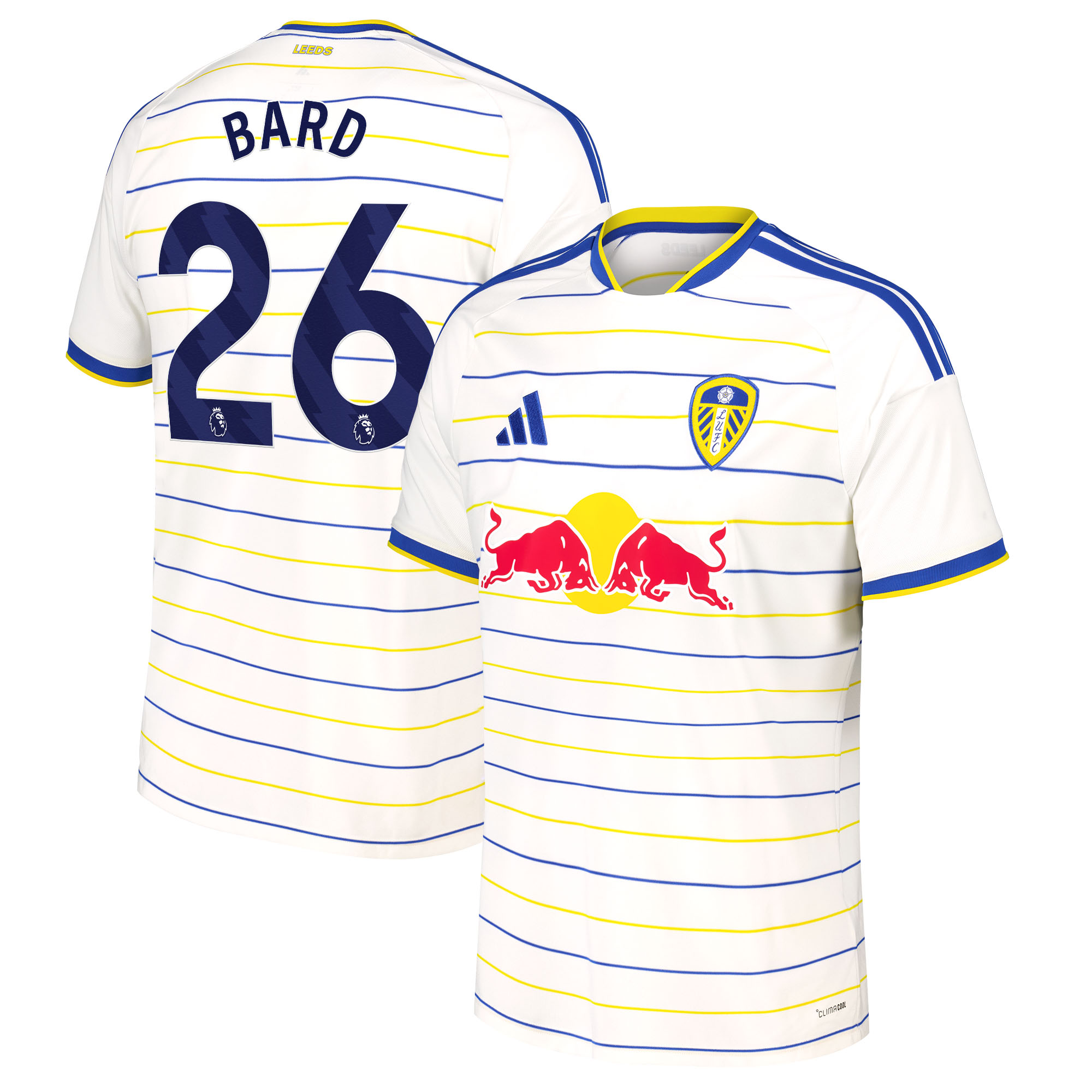 Leeds United adidas Home Shirt 2026-27 with Bard 26 printing, , rebel_hi-res