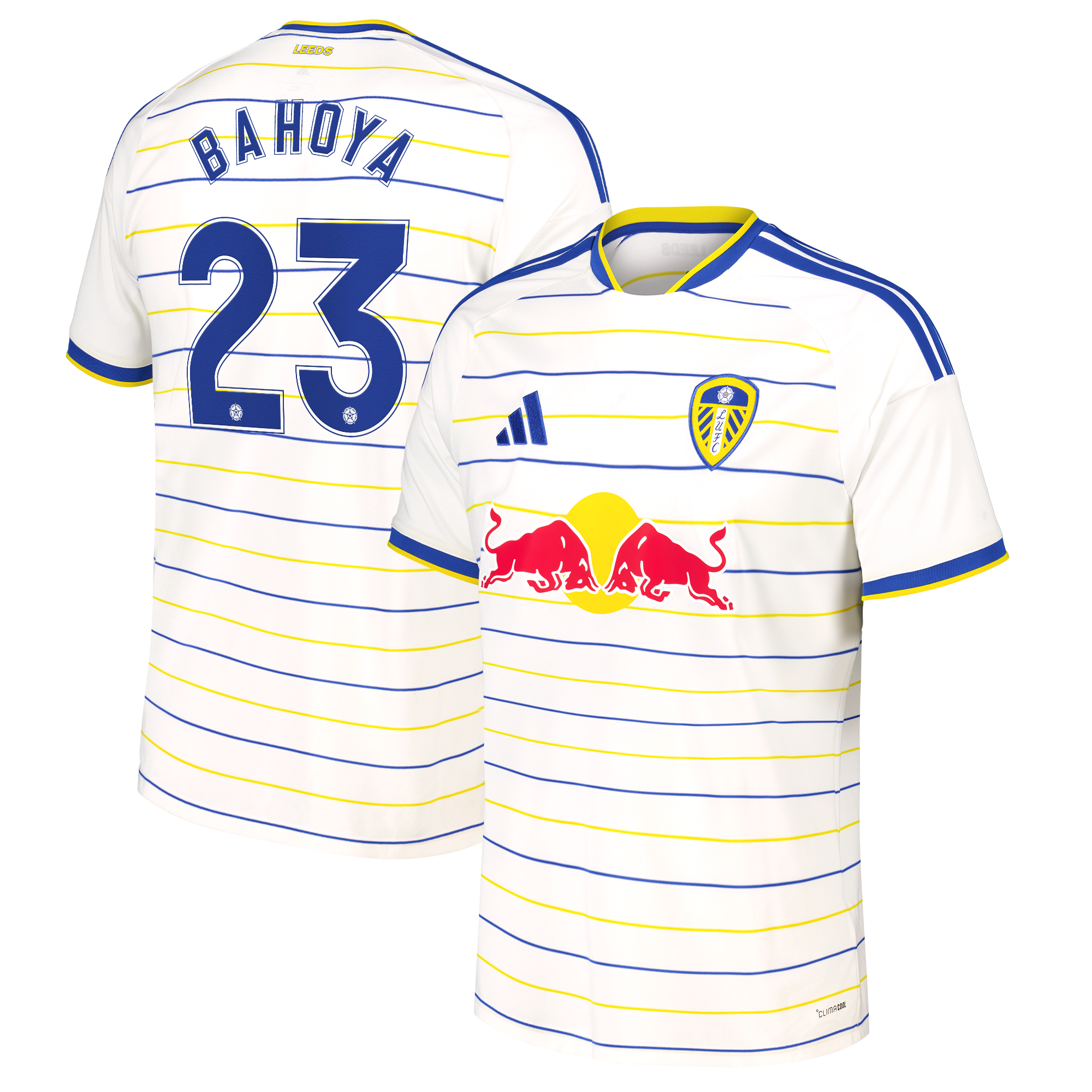 Leeds United adidas Home Shirt 2026-27 with Bahoya 23 Cup printing, , rebel_hi-res